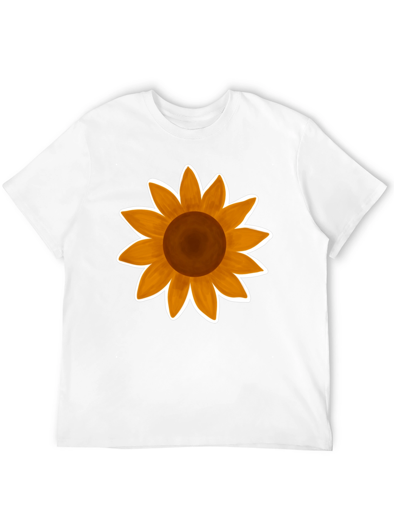 Sunflower Graphic Tee - Stylish Black Cotton T-Shirt