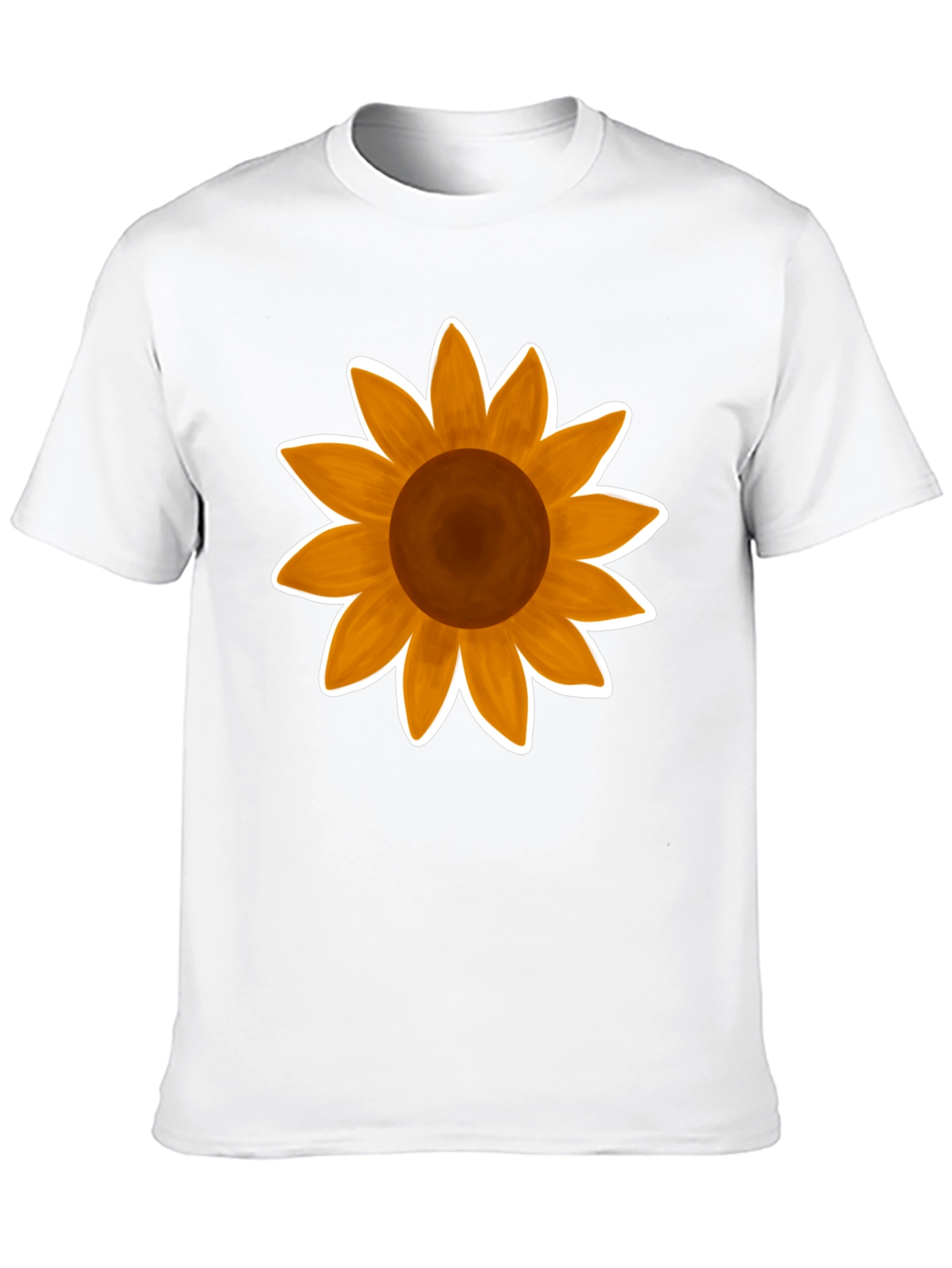 Sunflower Graphic Tee - Stylish Black Cotton T-Shirt