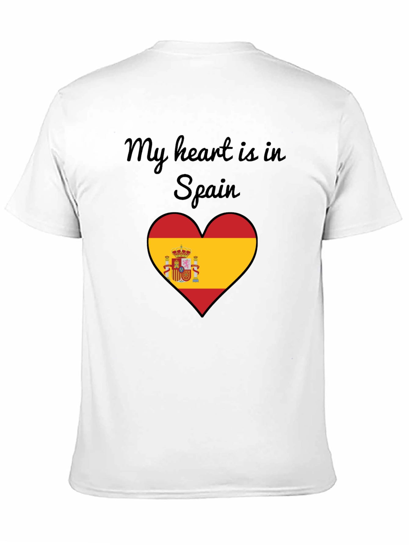 My Heart is in Spain T-Shirt - Black