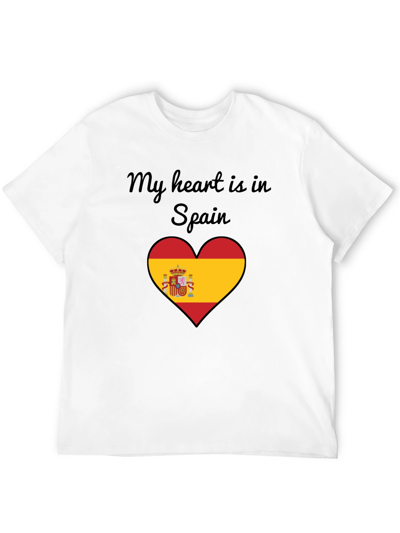 My Heart is in Spain T-Shirt - Black