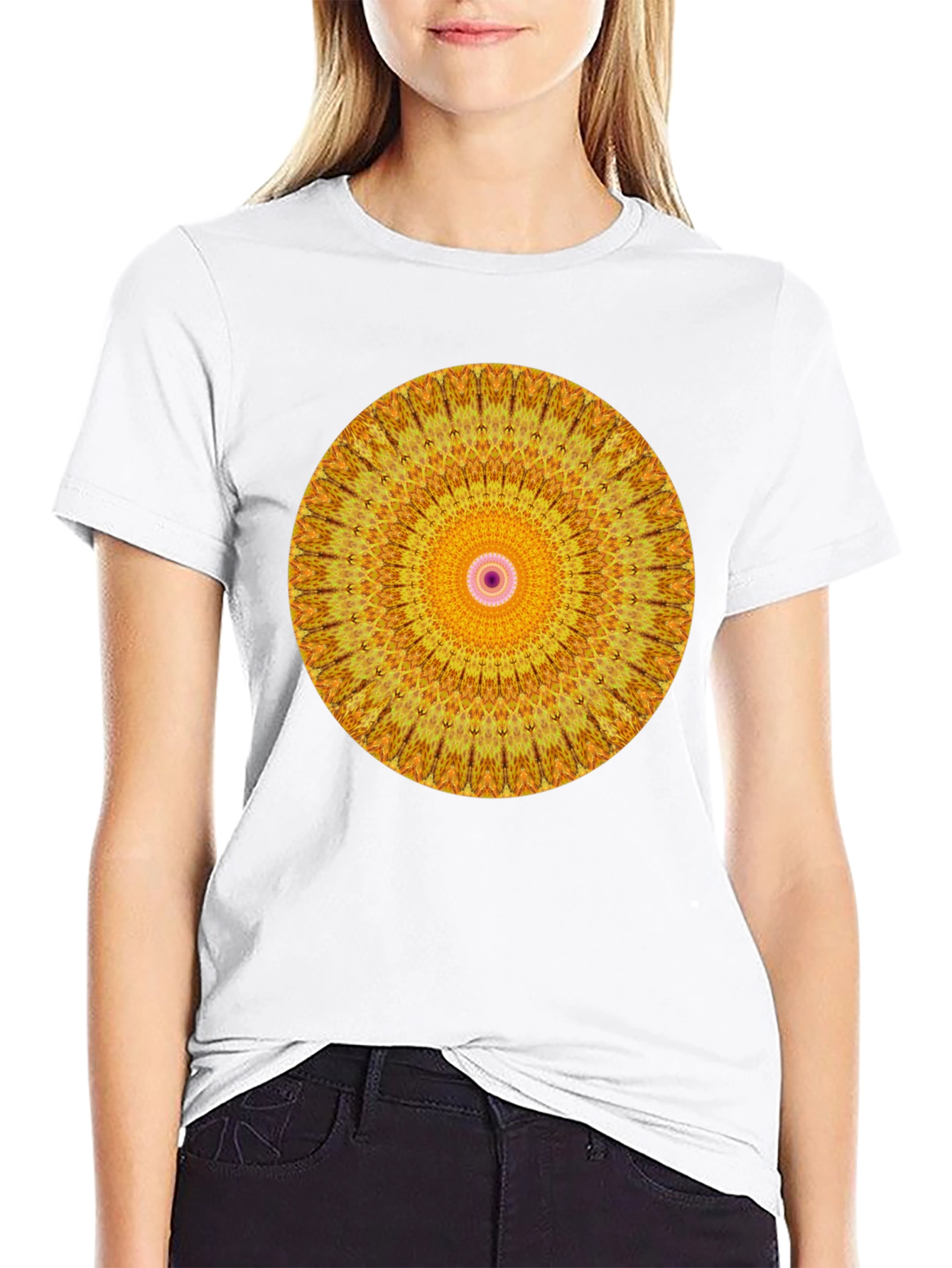Mandala Graphic Black T-Shirt