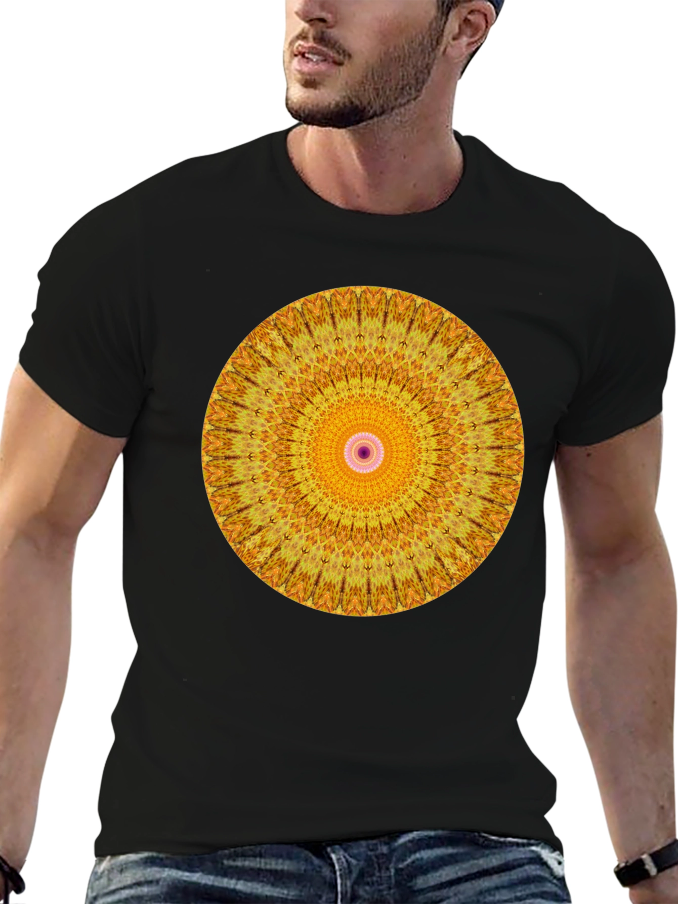 Mandala Graphic Black T-Shirt