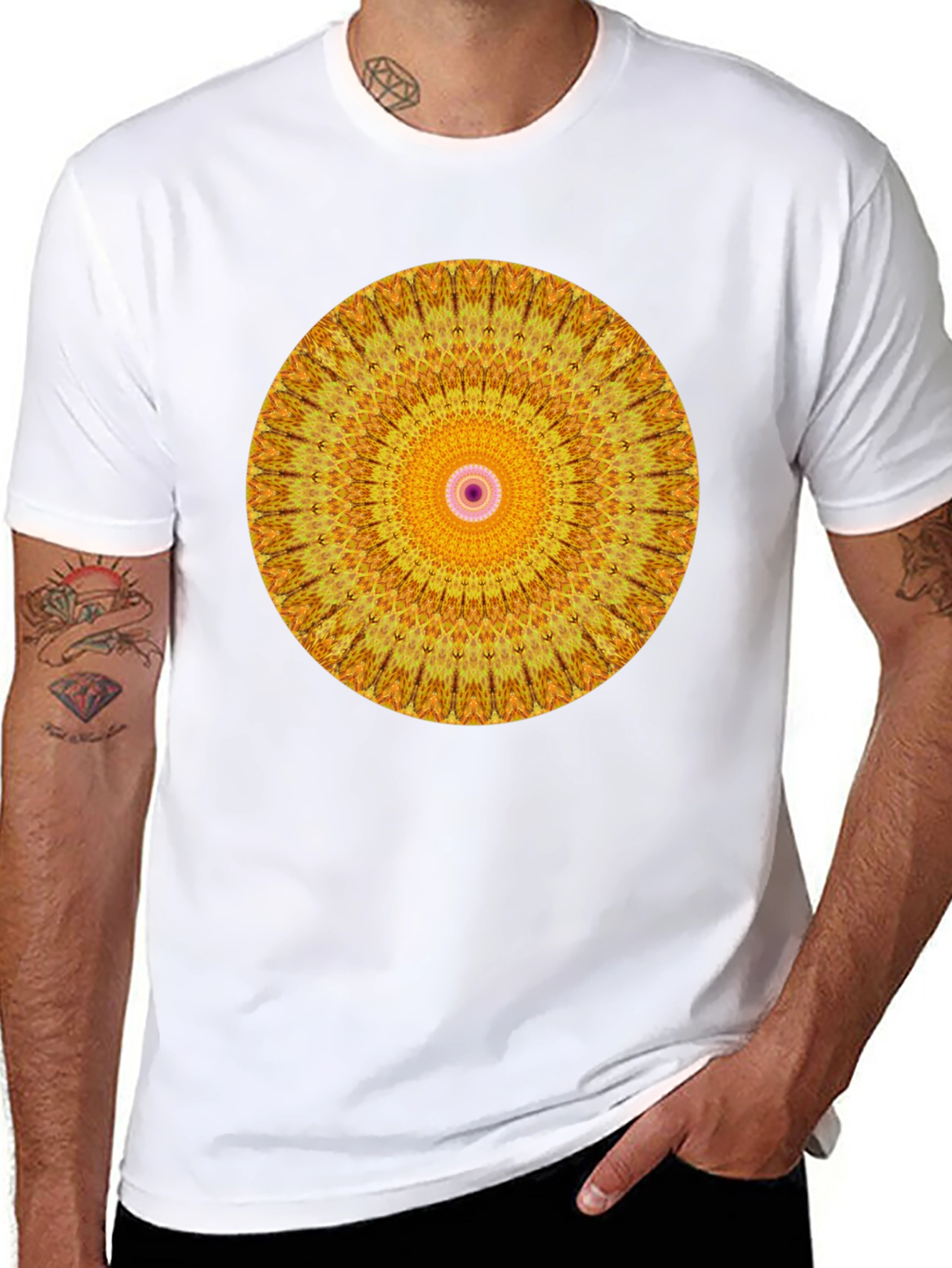 Mandala Graphic Black T-Shirt