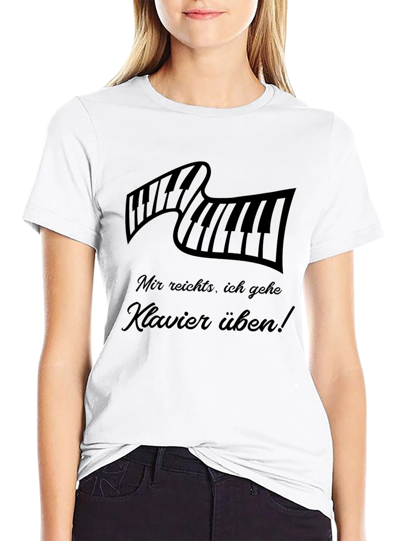 Piano Keyboard T-Shirt - Klavier Üben!