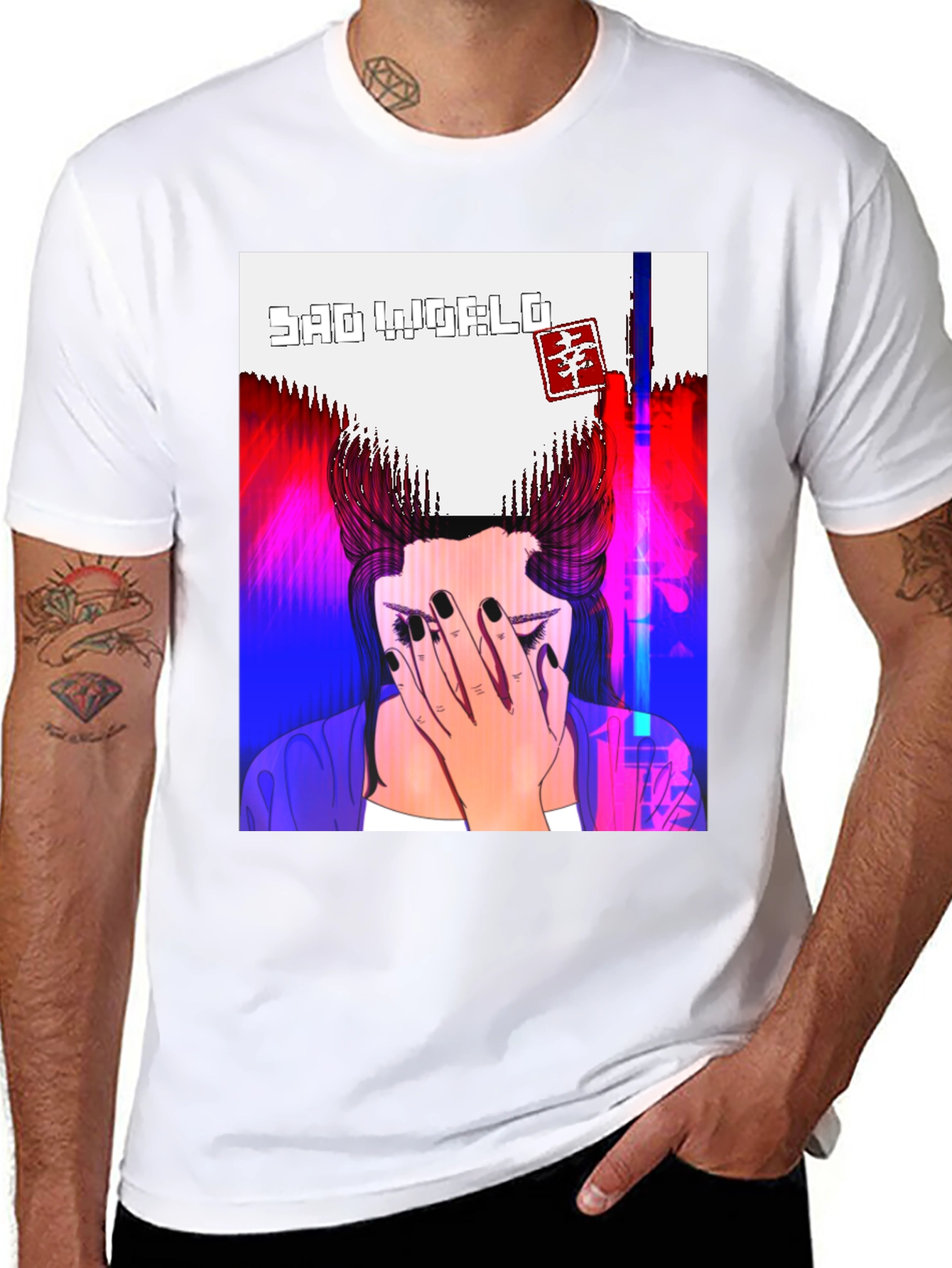 Sad World Graphic Tee - Unisex Black T-Shirt