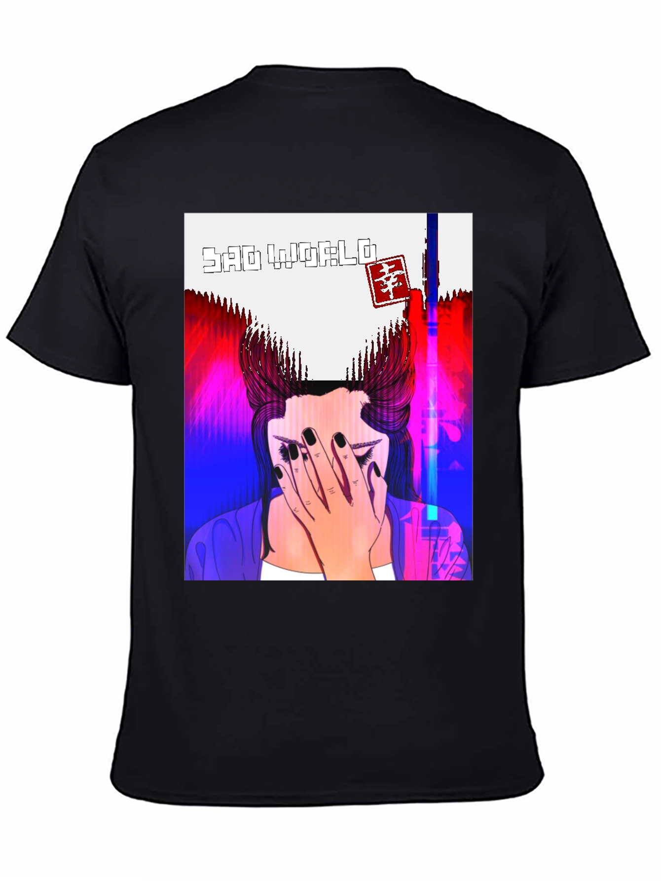 Sad World Graphic Tee - Unisex Black T-Shirt