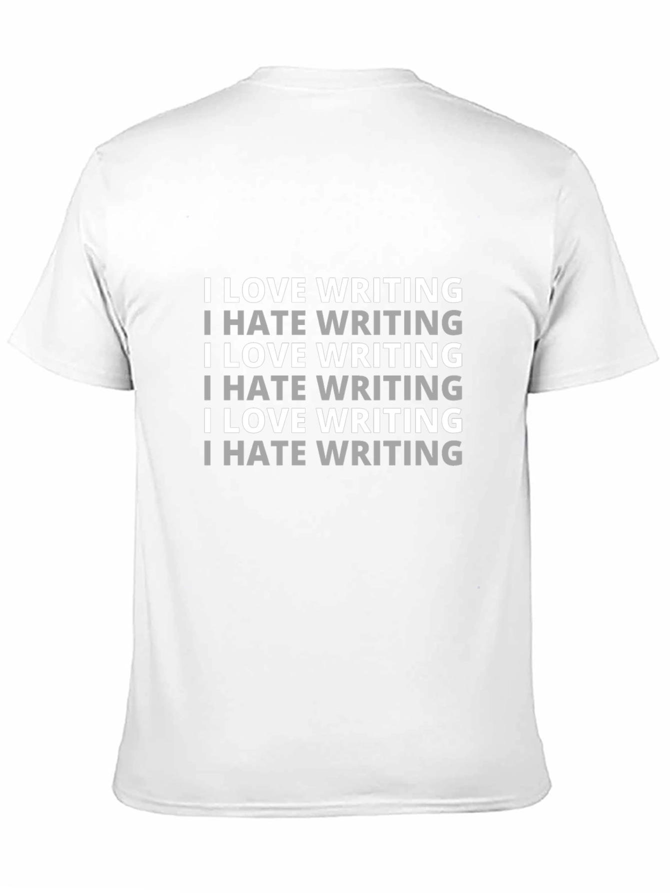 I Love/Hate Writing Graphic T-Shirt