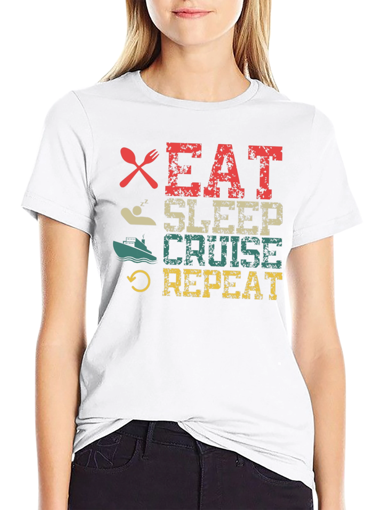 Eat Sleep Cruise Repeat T-Shirt