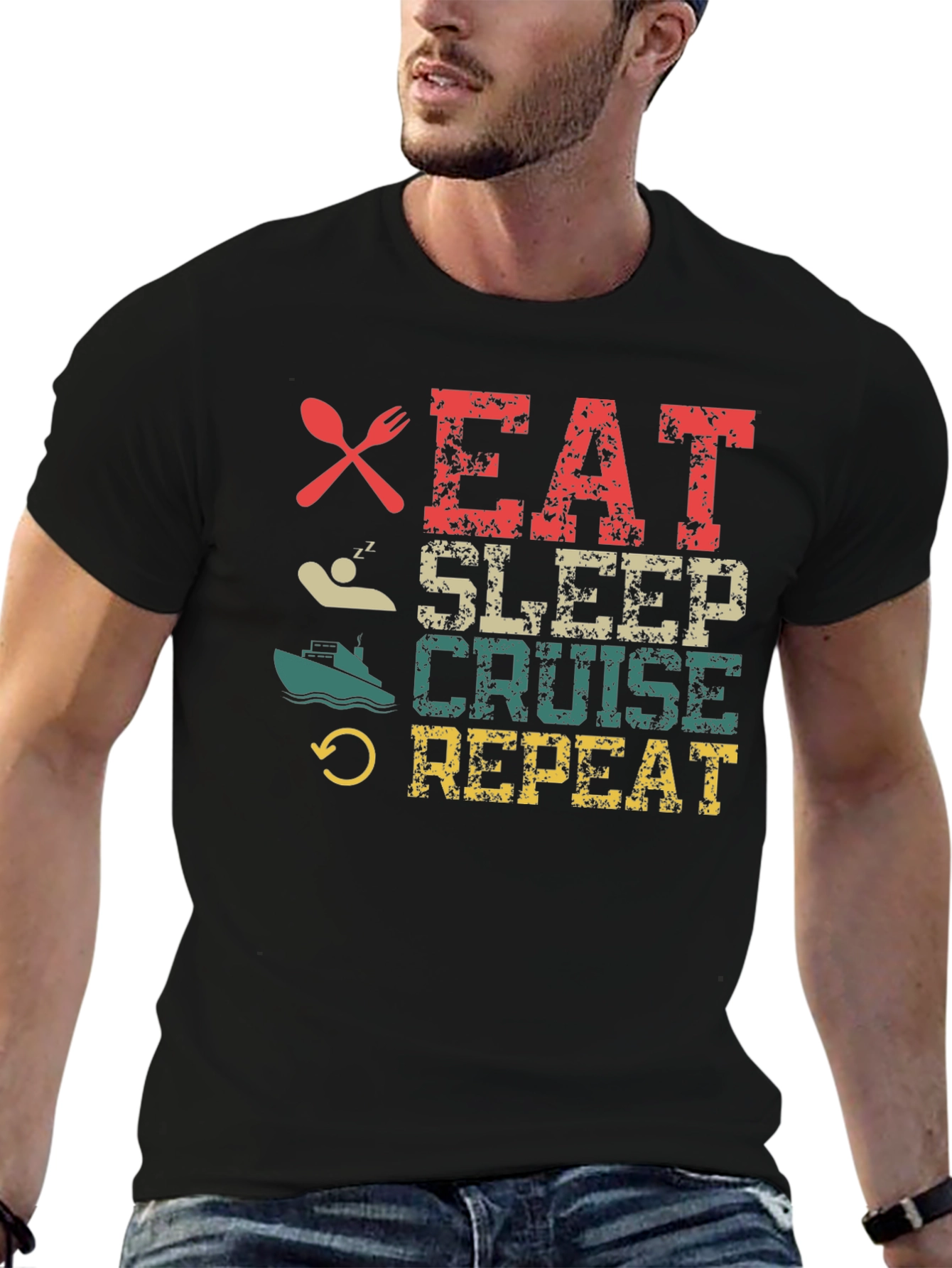 Eat Sleep Cruise Repeat T-Shirt