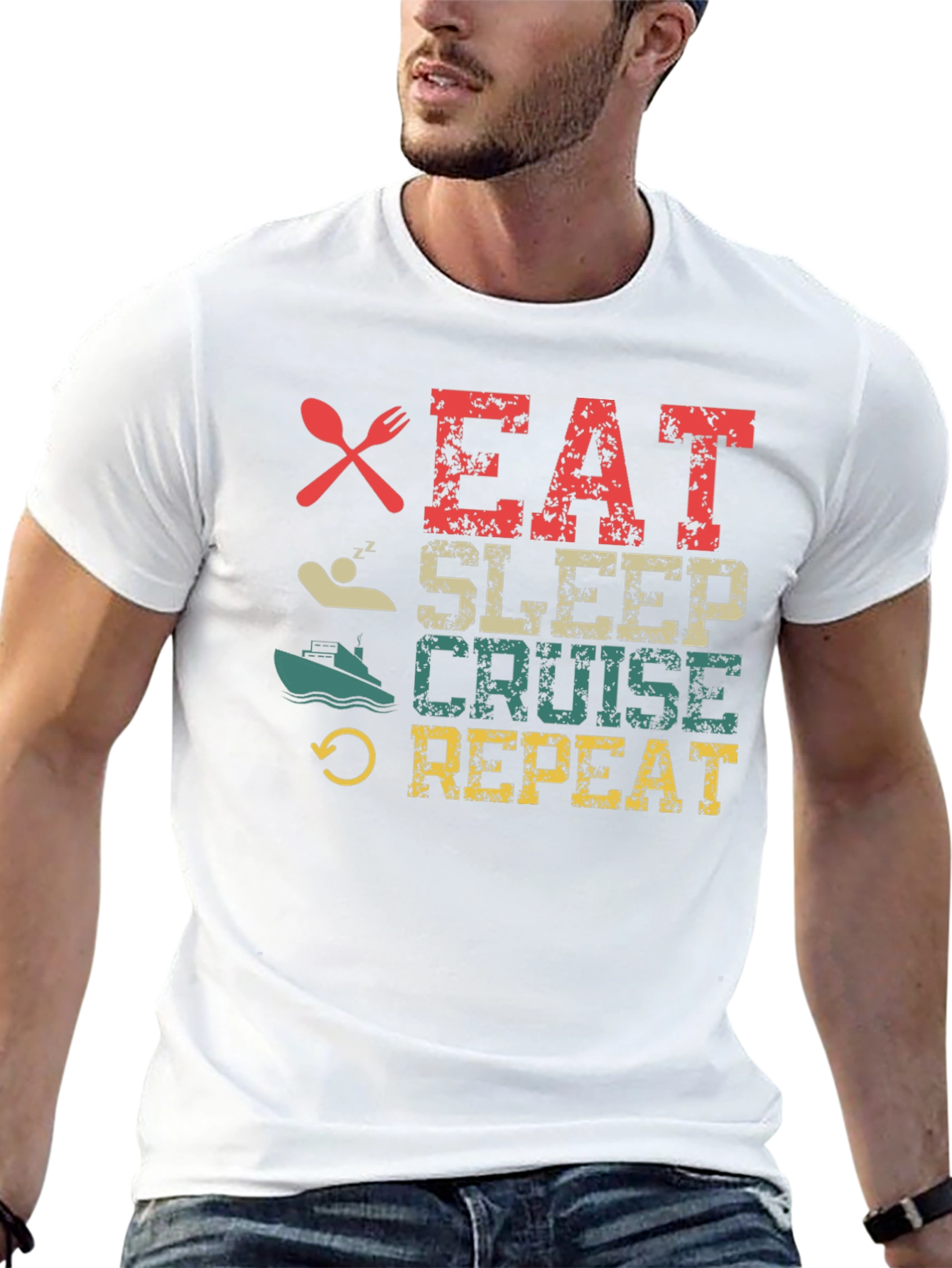 Eat Sleep Cruise Repeat T-Shirt