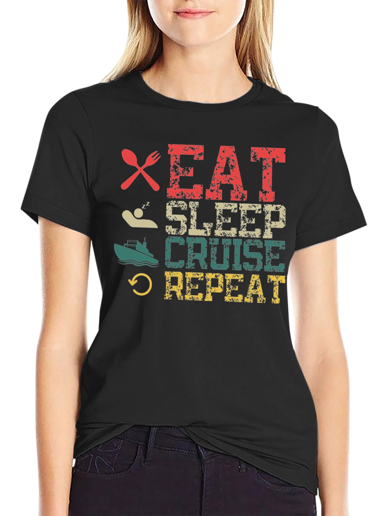 Eat Sleep Cruise Repeat T-Shirt