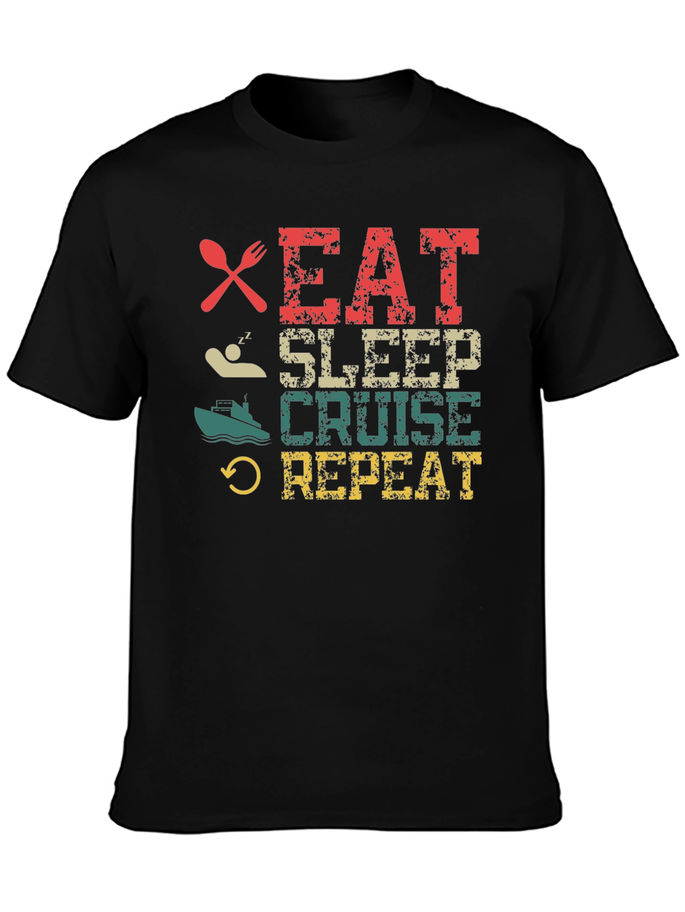 Eat Sleep Cruise Repeat T-Shirt