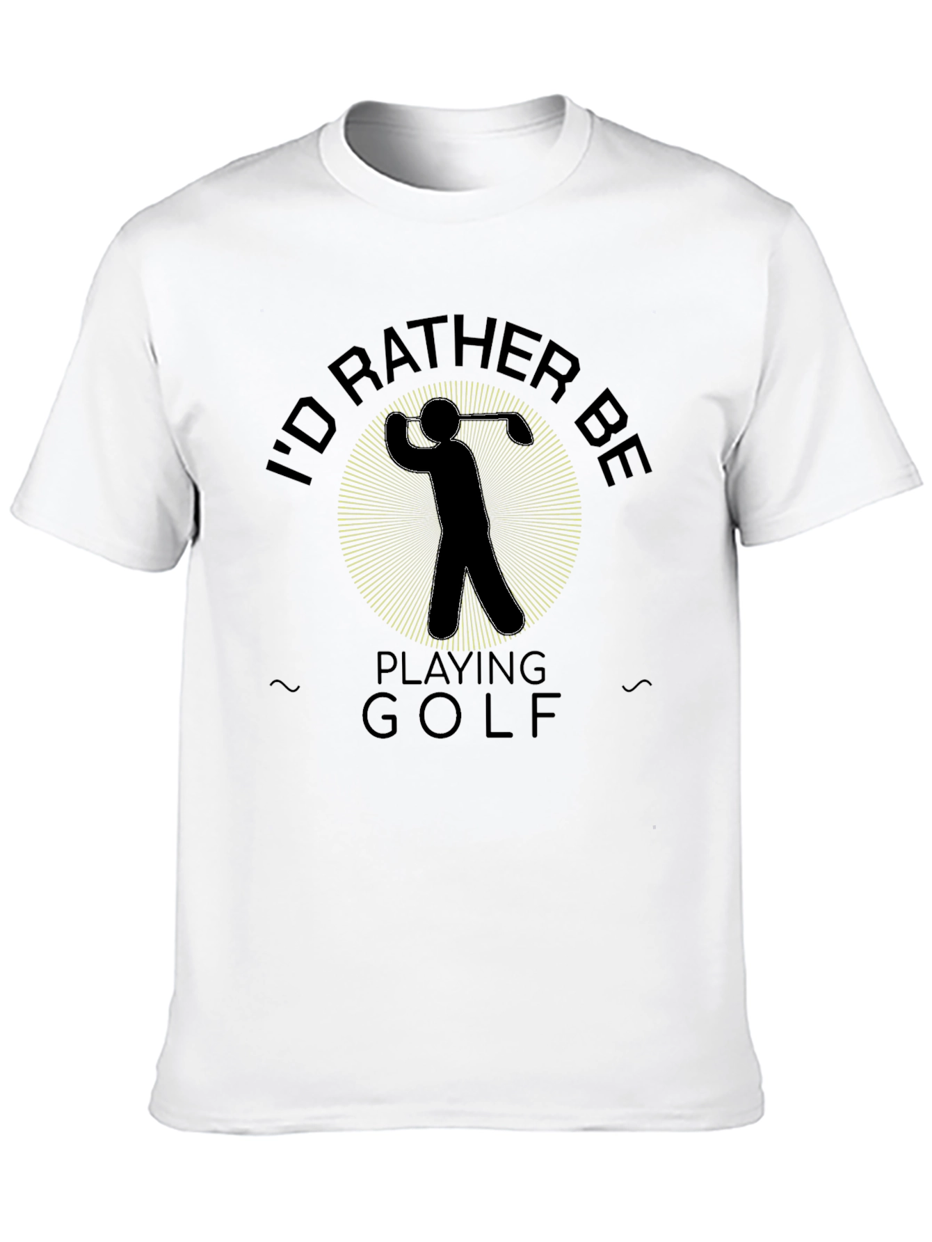 Funny Golf T-Shirt: Id Rather Be Playing Golf