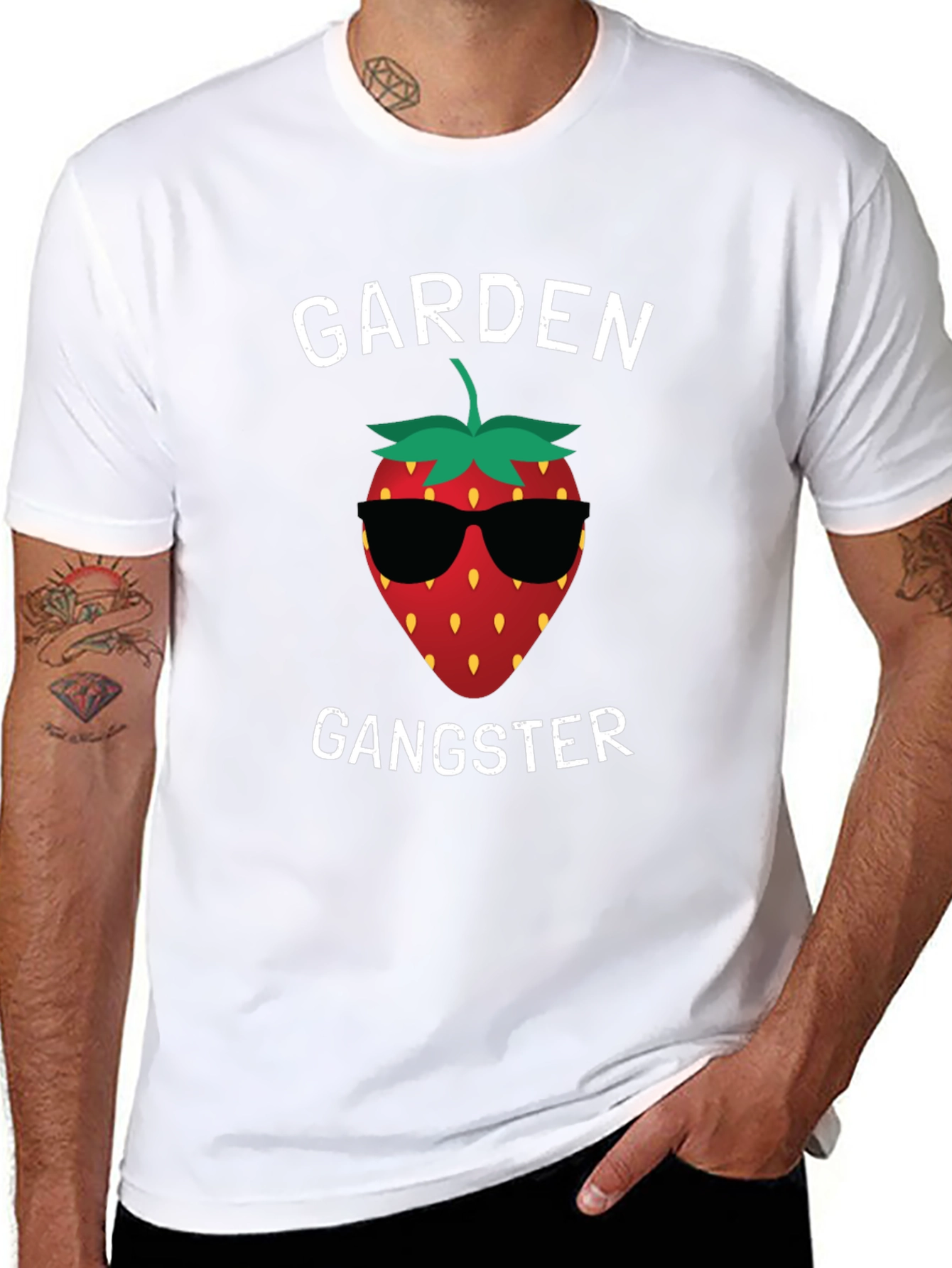 Garden Gangster T-Shirt - Strawberry Cool
