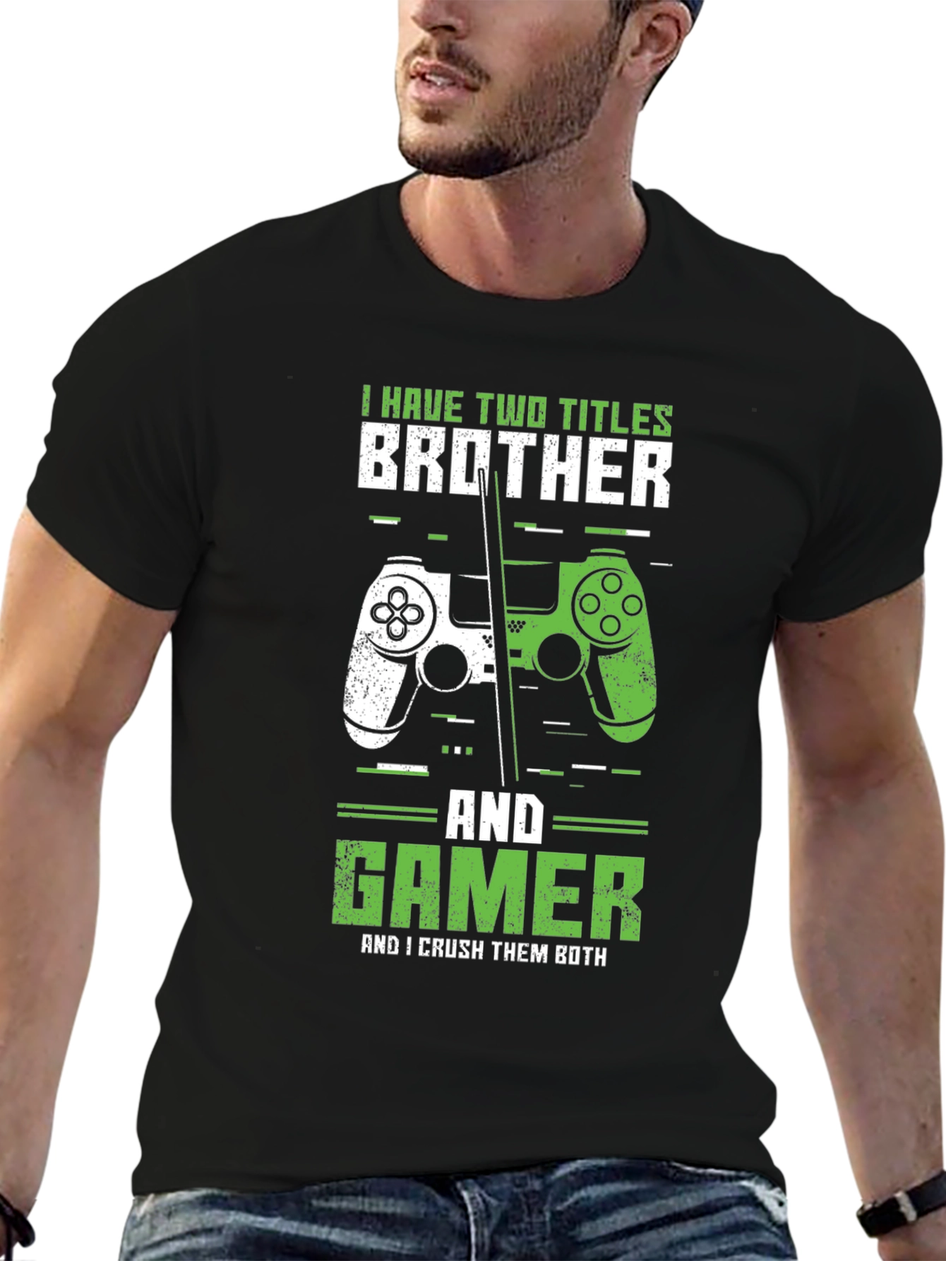 Brother & Gamer T-Shirt - Crush Them Both!