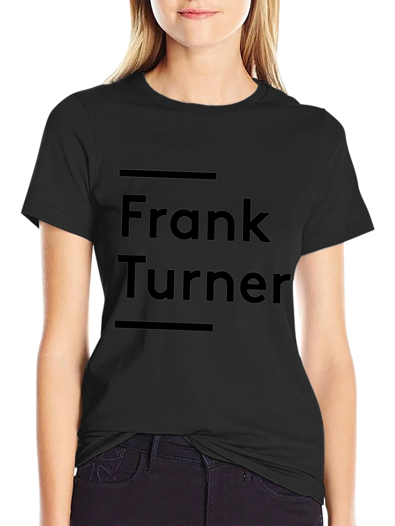 Frank Turner Graphic Black Tee - Musician Fan Apparel