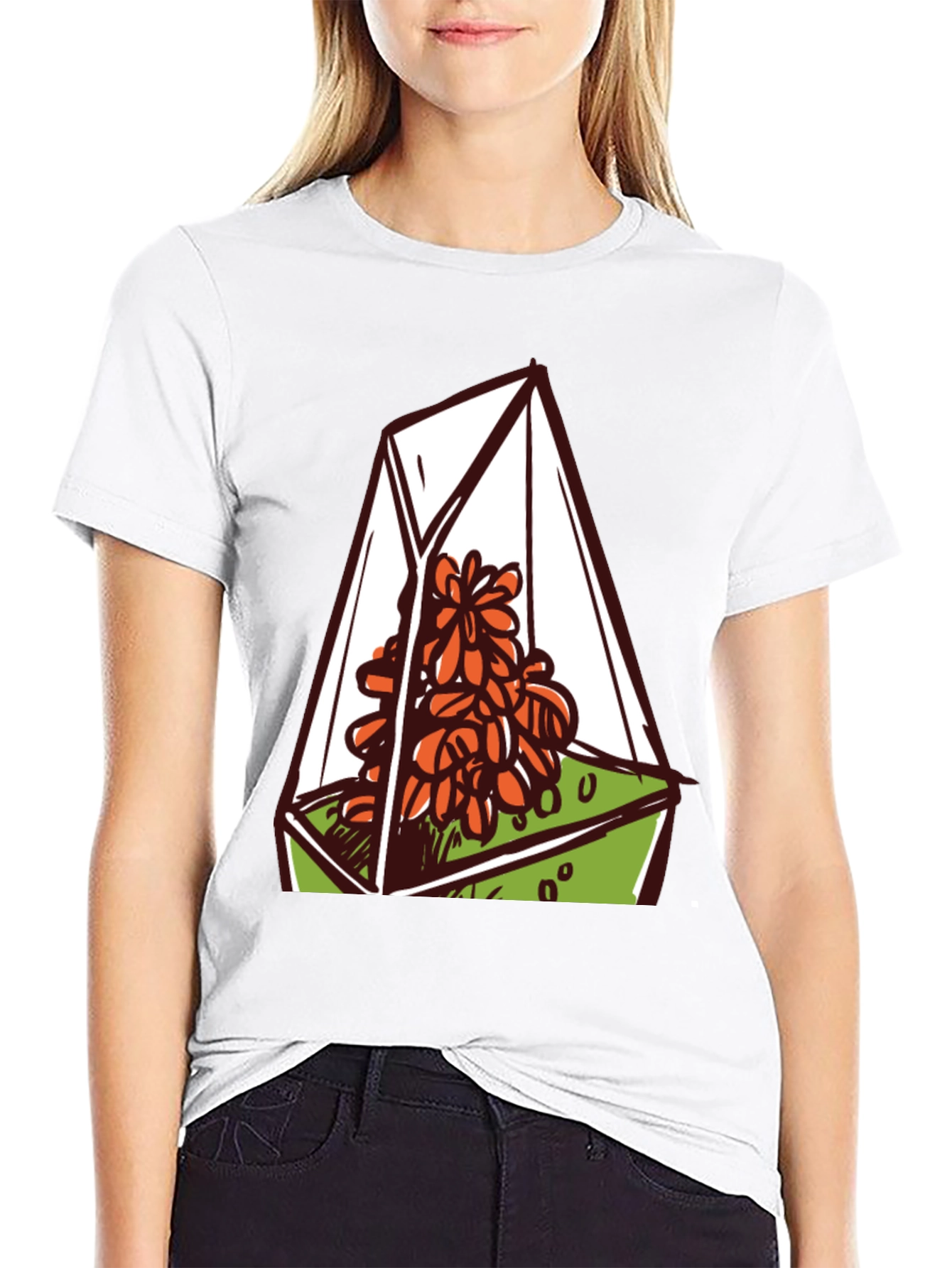 Terrarium Graphic Tee - Nature Lovers Black T-Shirt