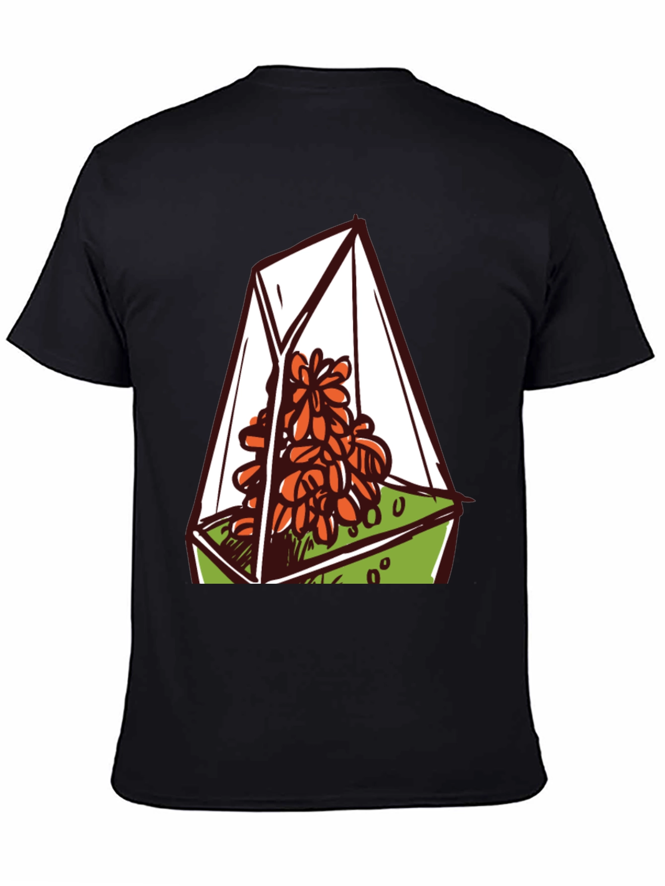 Terrarium Graphic Tee - Nature Lovers Black T-Shirt