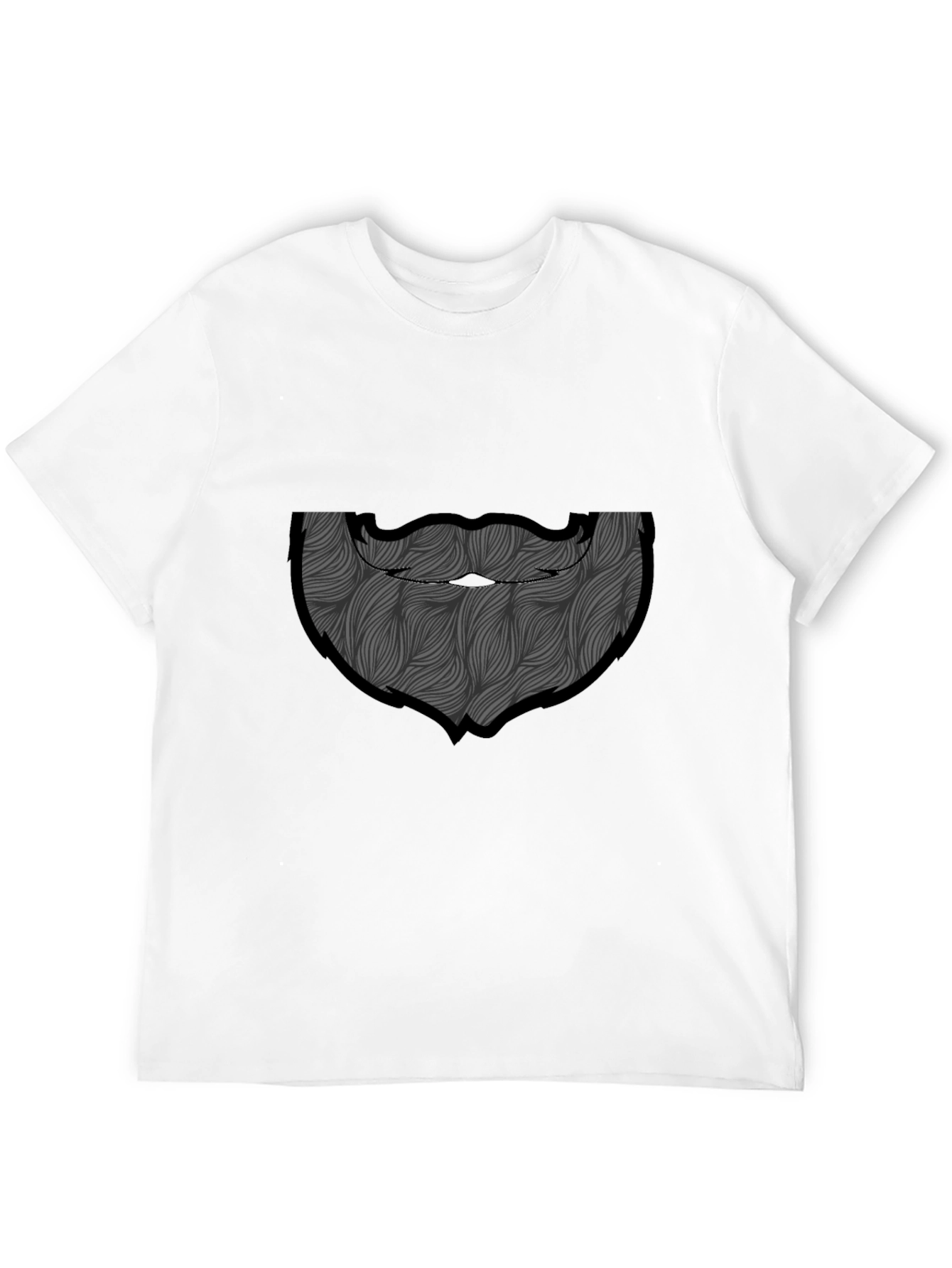Bearded Man Graphic Tee - Black
