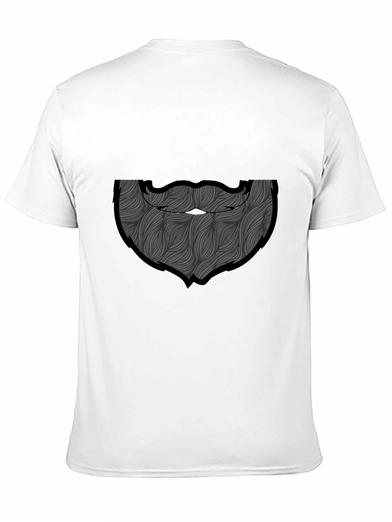 Bearded Man Graphic Tee - Black