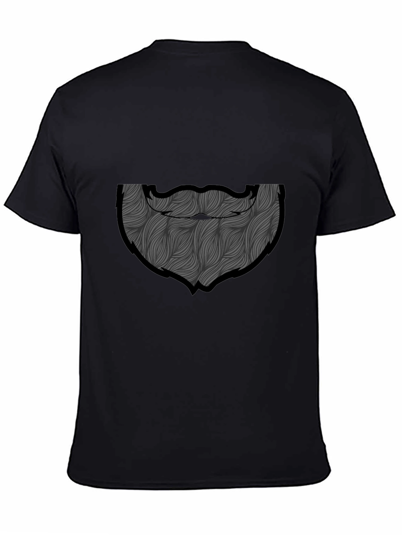 Bearded Man Graphic Tee - Black
