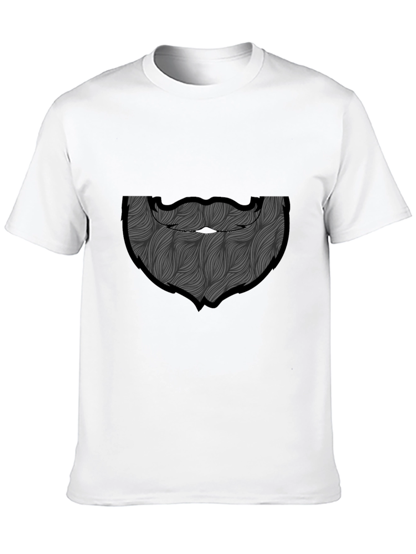 Bearded Man Graphic Tee - Black