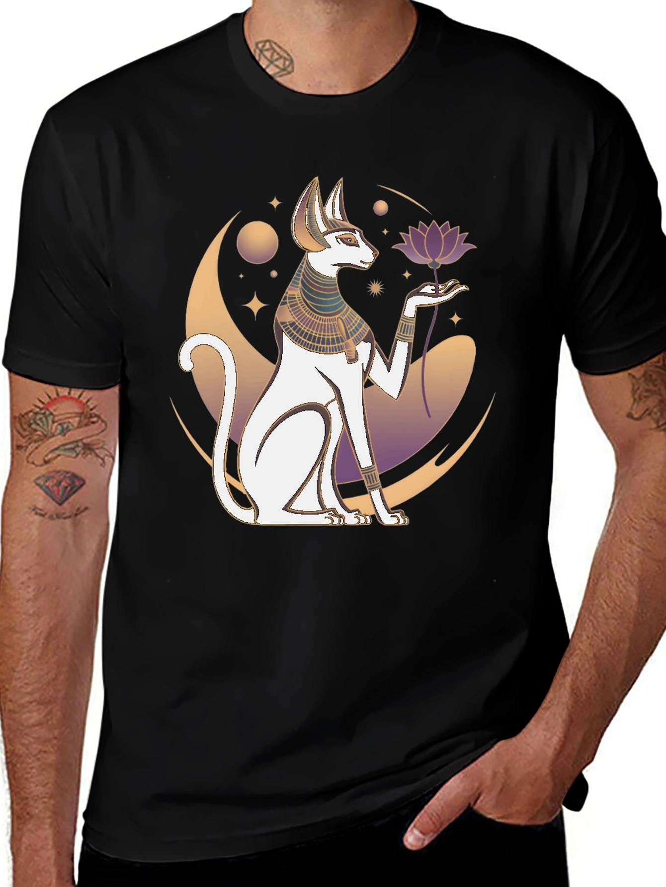Egyptian Cat T-Shirt - Unique Graphic Tee
