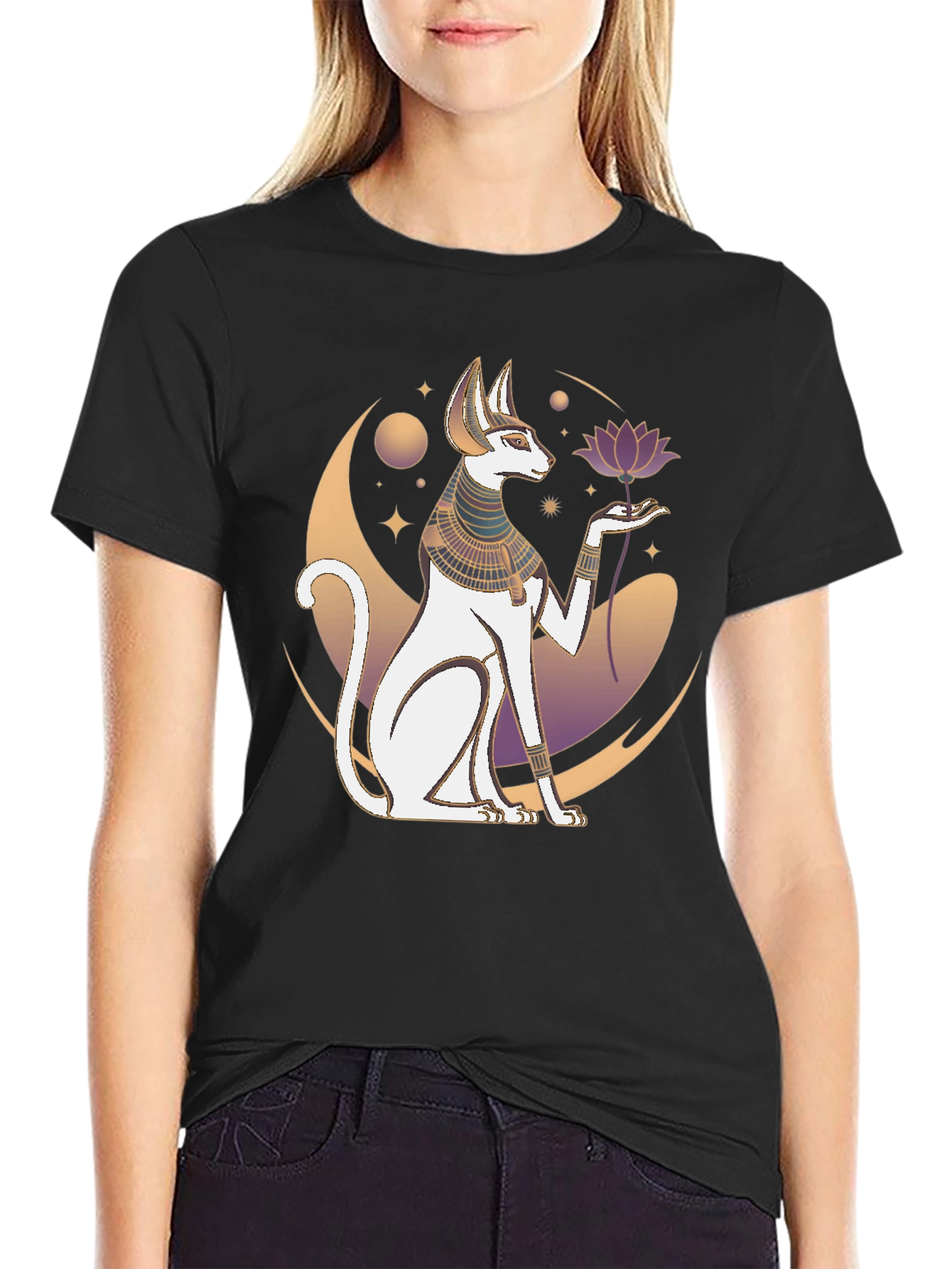 Egyptian Cat T-Shirt - Unique Graphic Tee