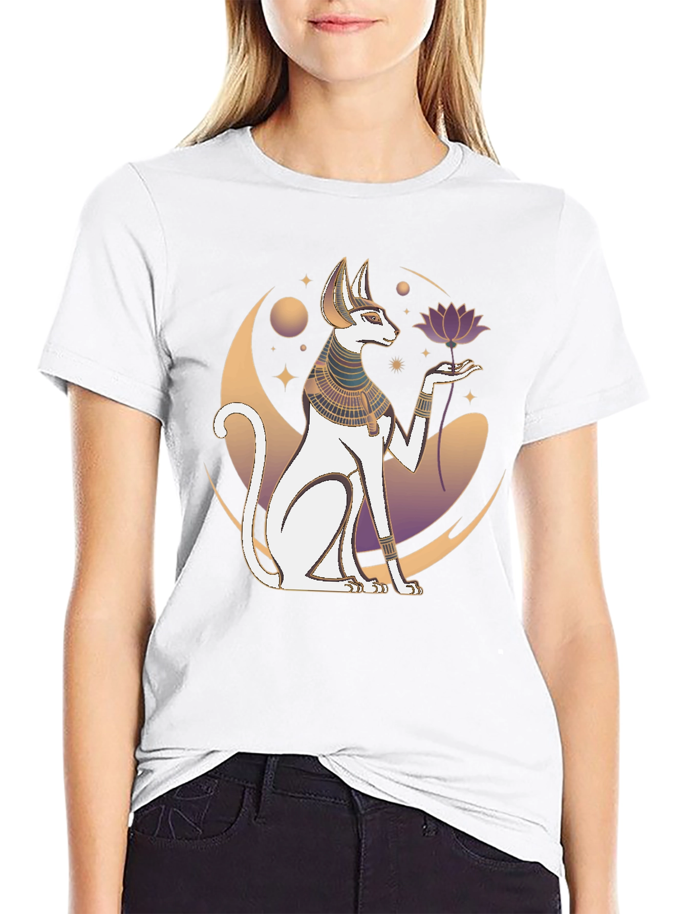 Egyptian Cat T-Shirt - Unique Graphic Tee