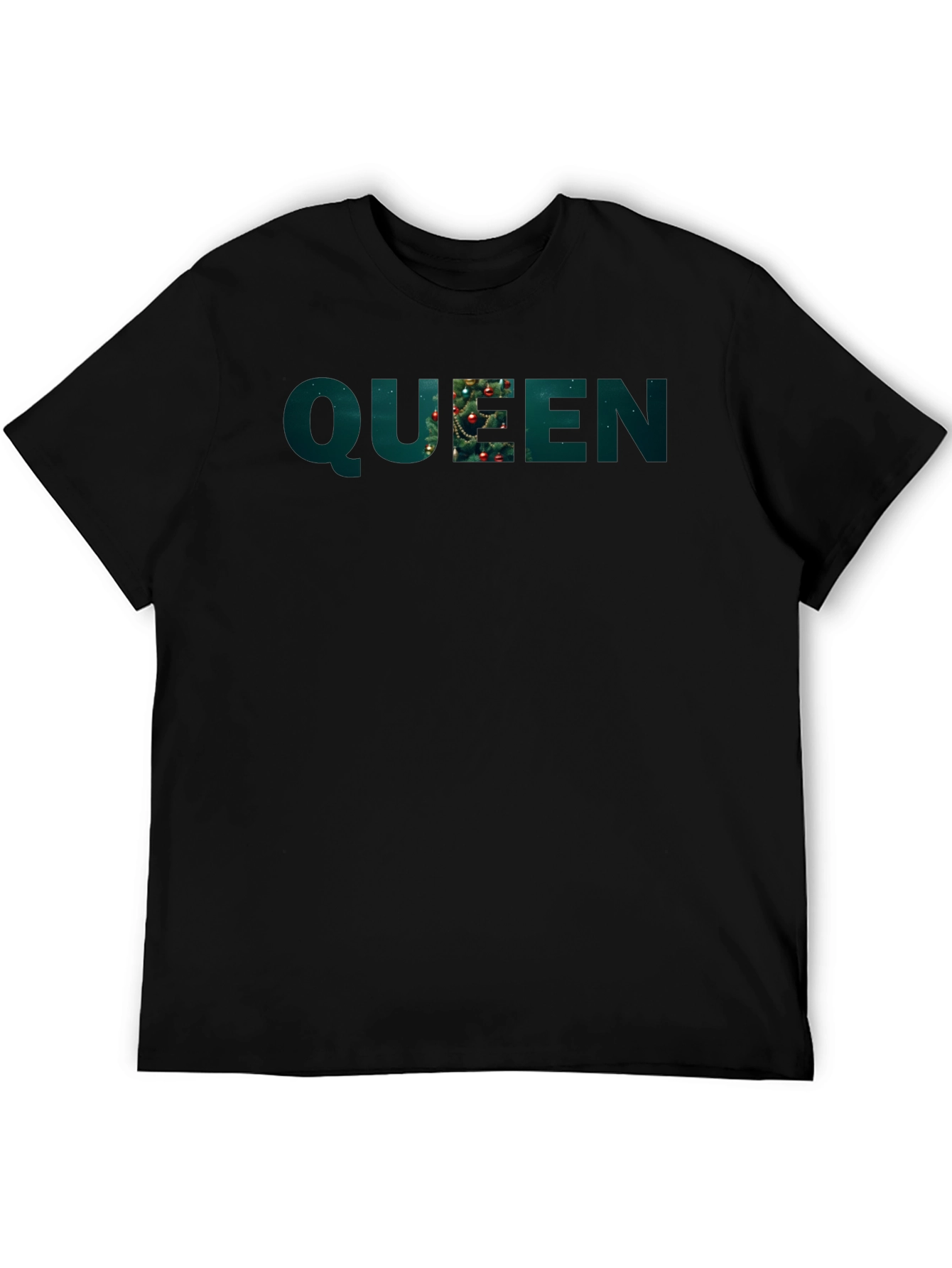 Christmas Queen Black Graphic Tee