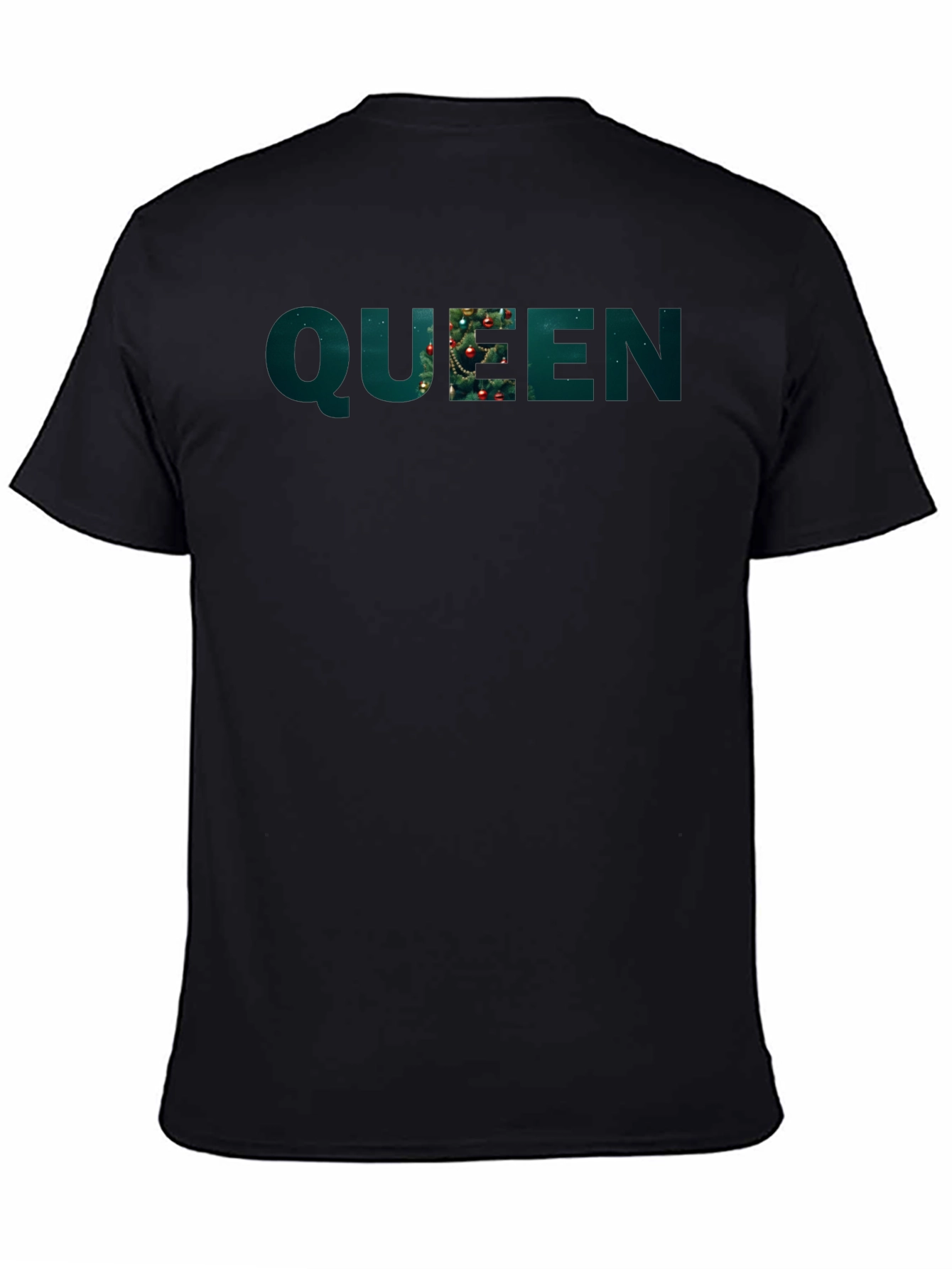 Christmas Queen Black Graphic Tee