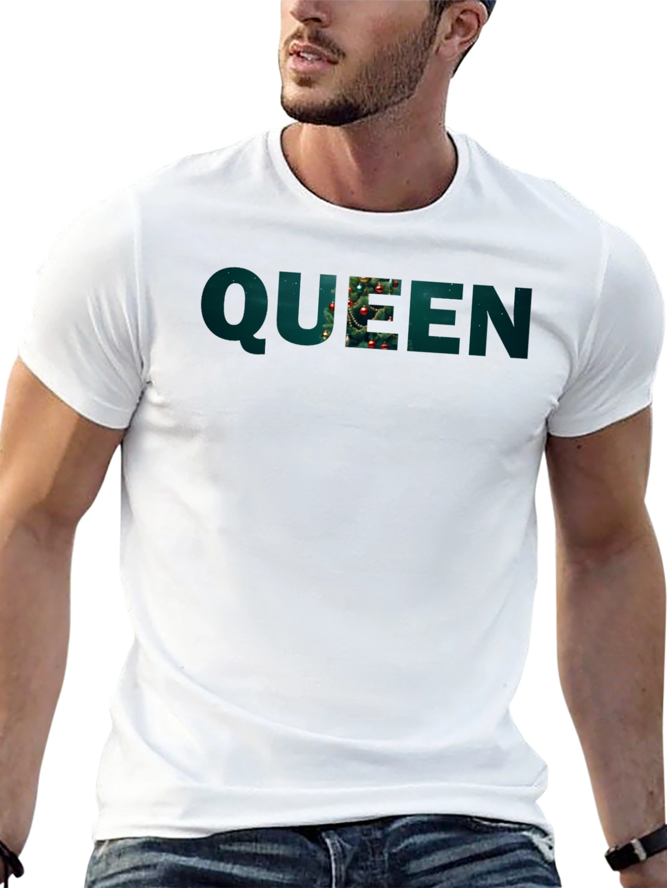 Christmas Queen Black Graphic Tee