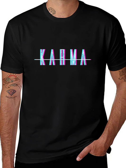 Karma Glitch T-Shirt - Stylish Graphic Tee