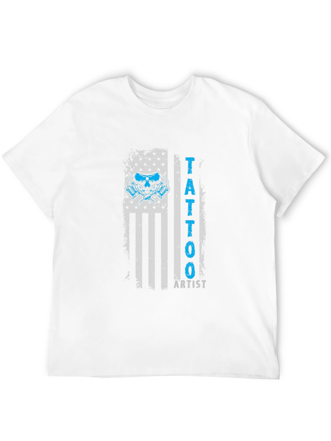 Tattoo Artist USA Flag Graphic Tee - Black