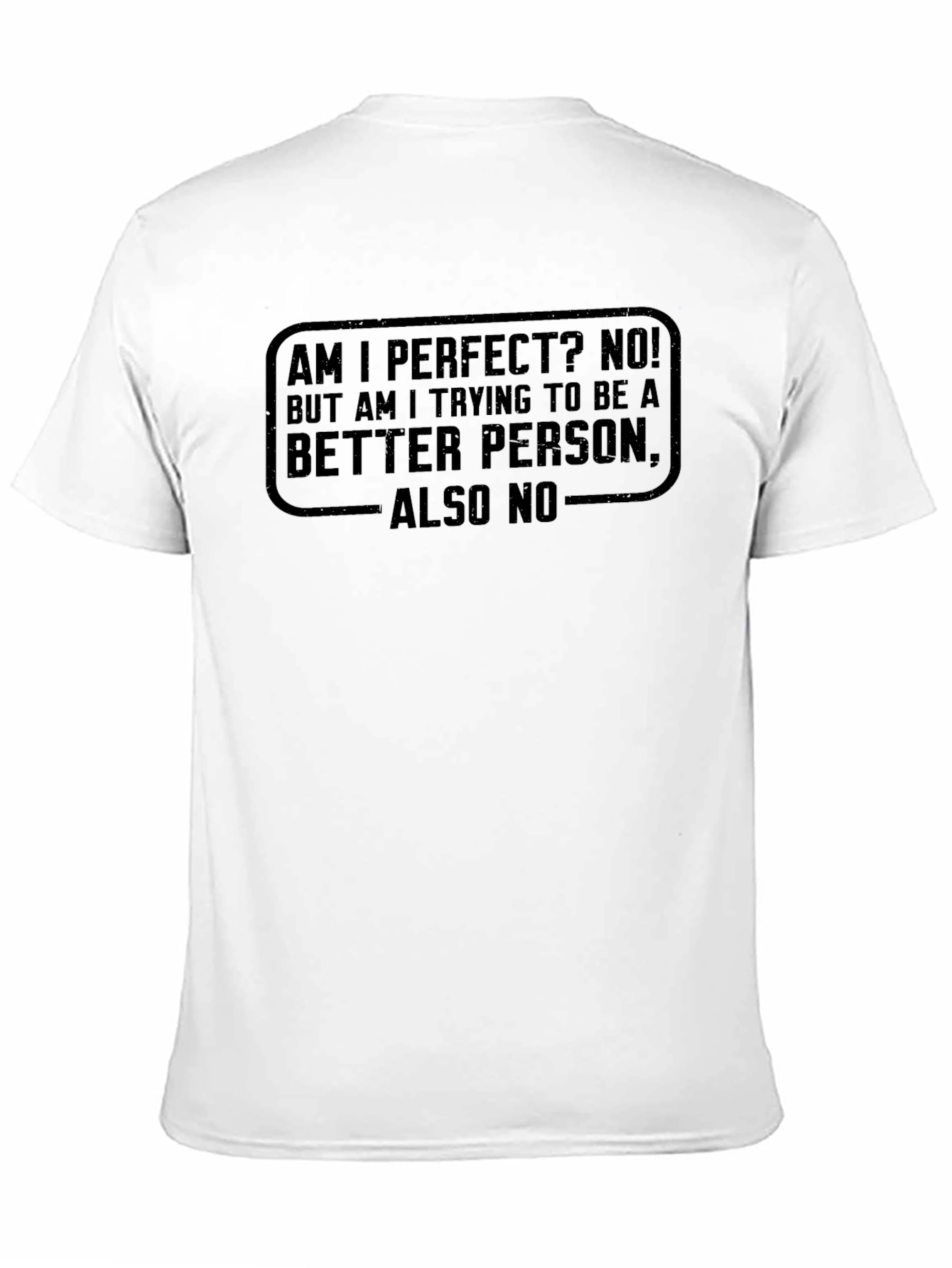 Am I Perfect No T-Shirt - Funny Sarcastic Tee