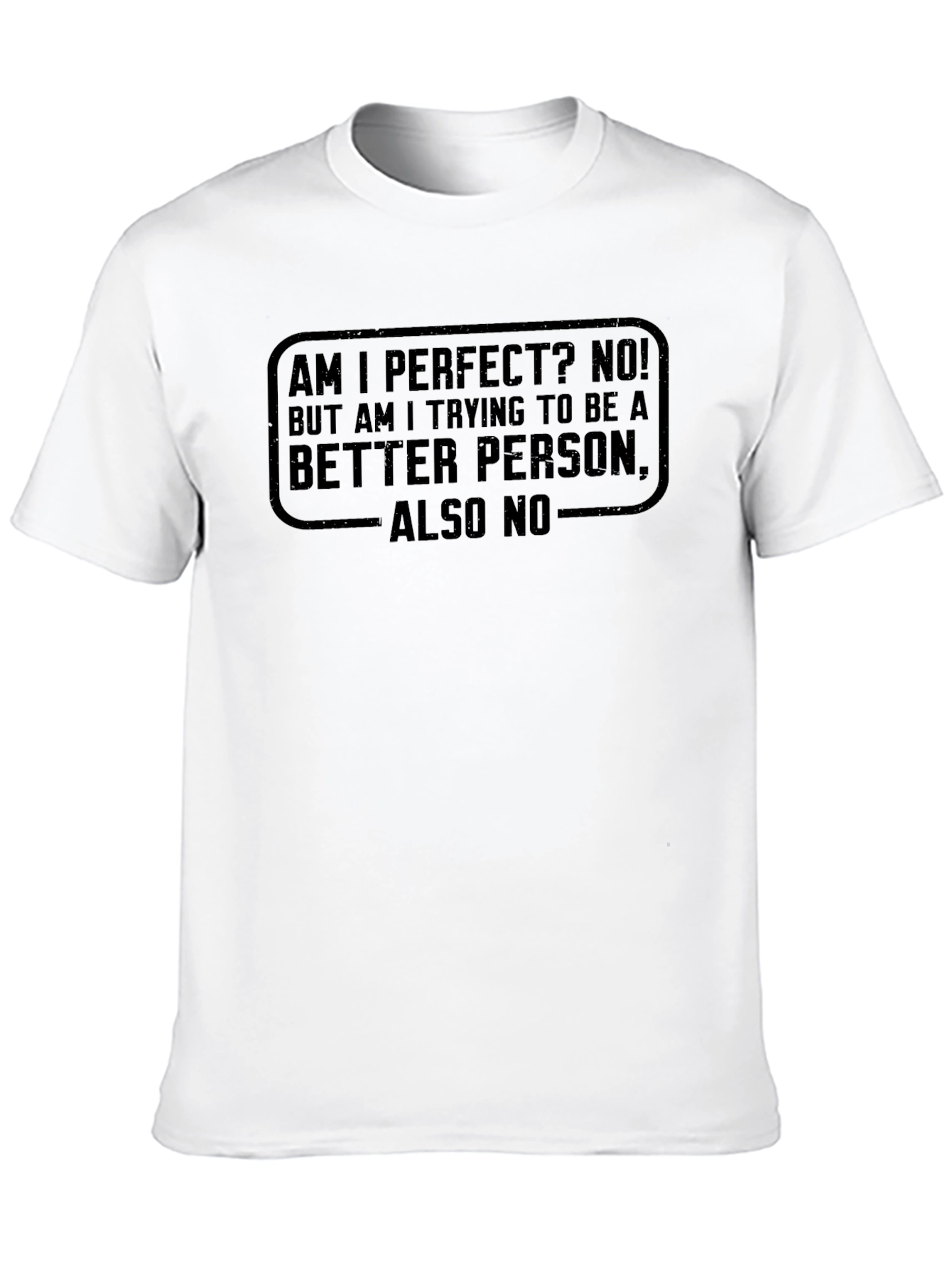 Am I Perfect No T-Shirt - Funny Sarcastic Tee