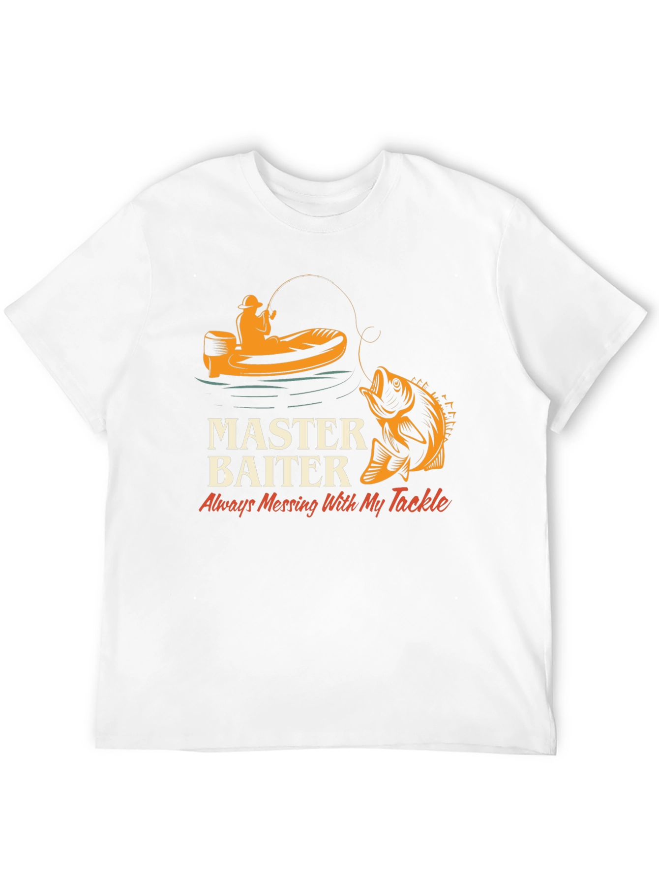 Master Baiter Funny Fishing Graphic T-Shirt