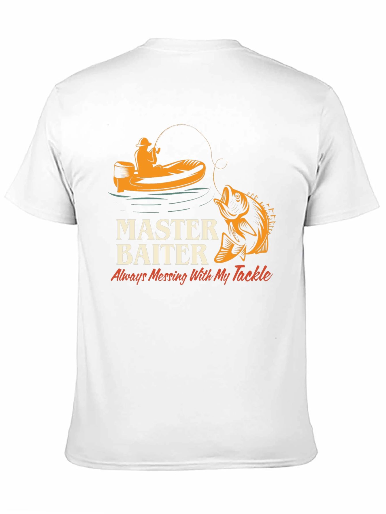 Master Baiter Funny Fishing Graphic T-Shirt
