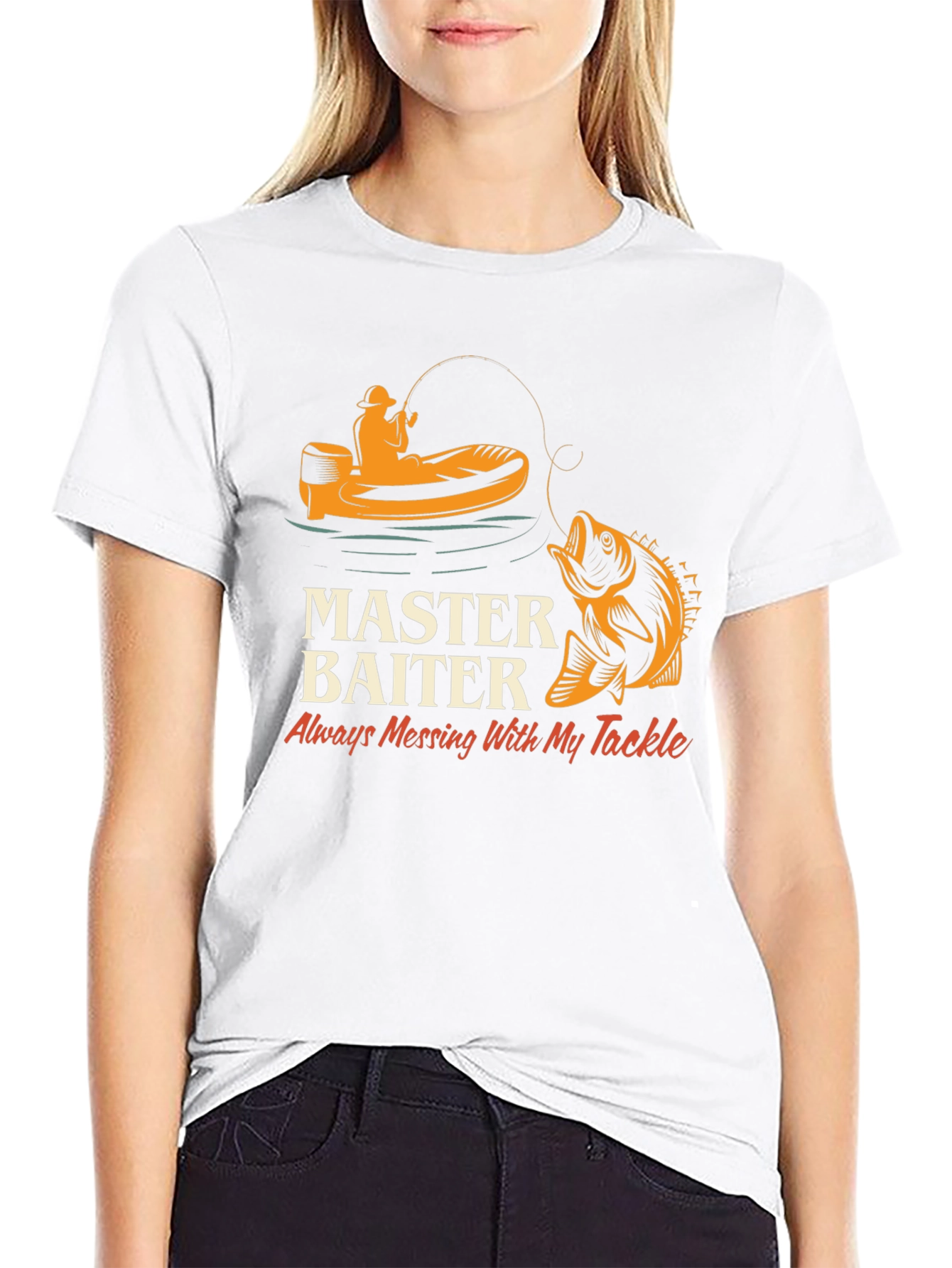 Master Baiter Funny Fishing Graphic T-Shirt