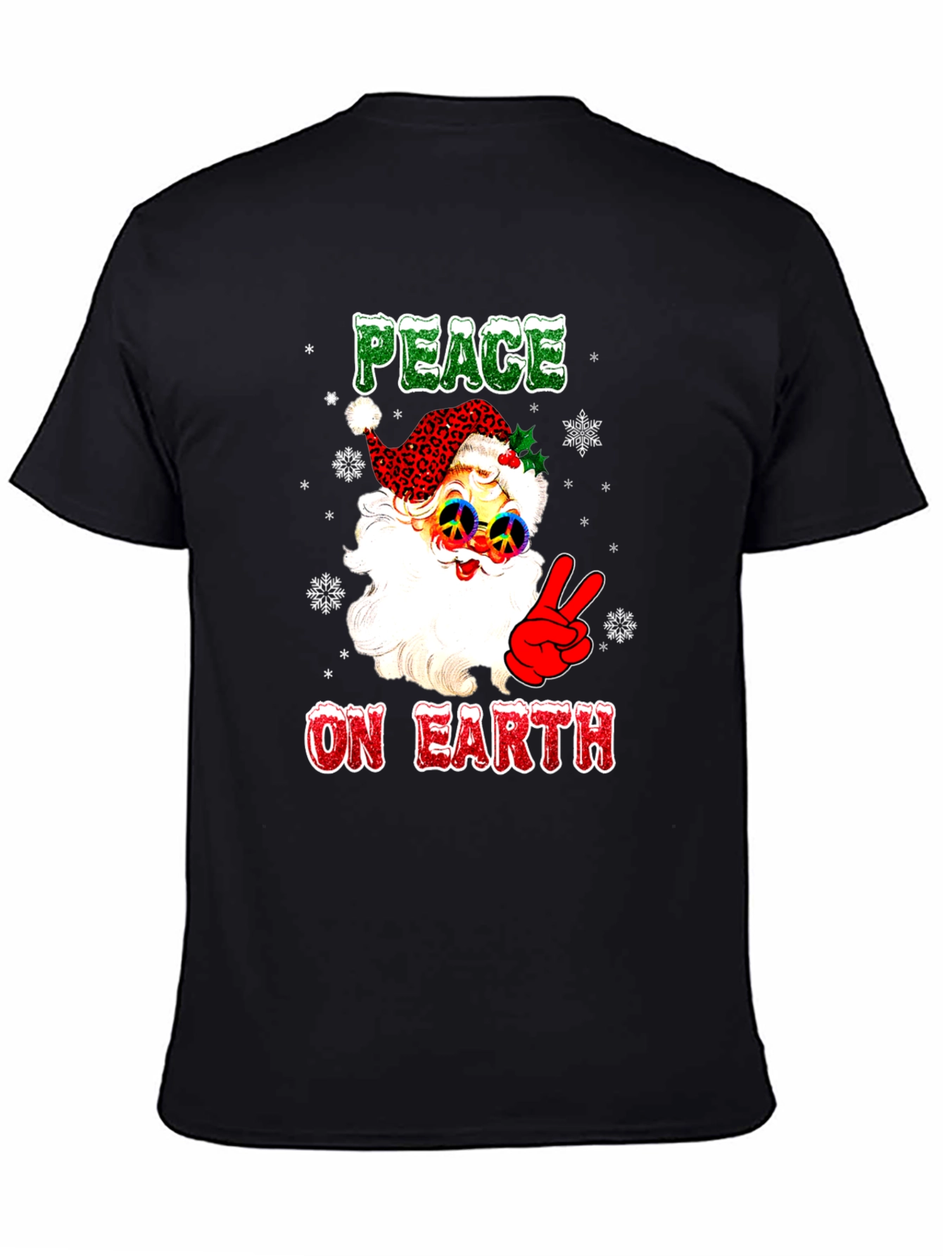 Peace on Earth Santa Graphic Tee