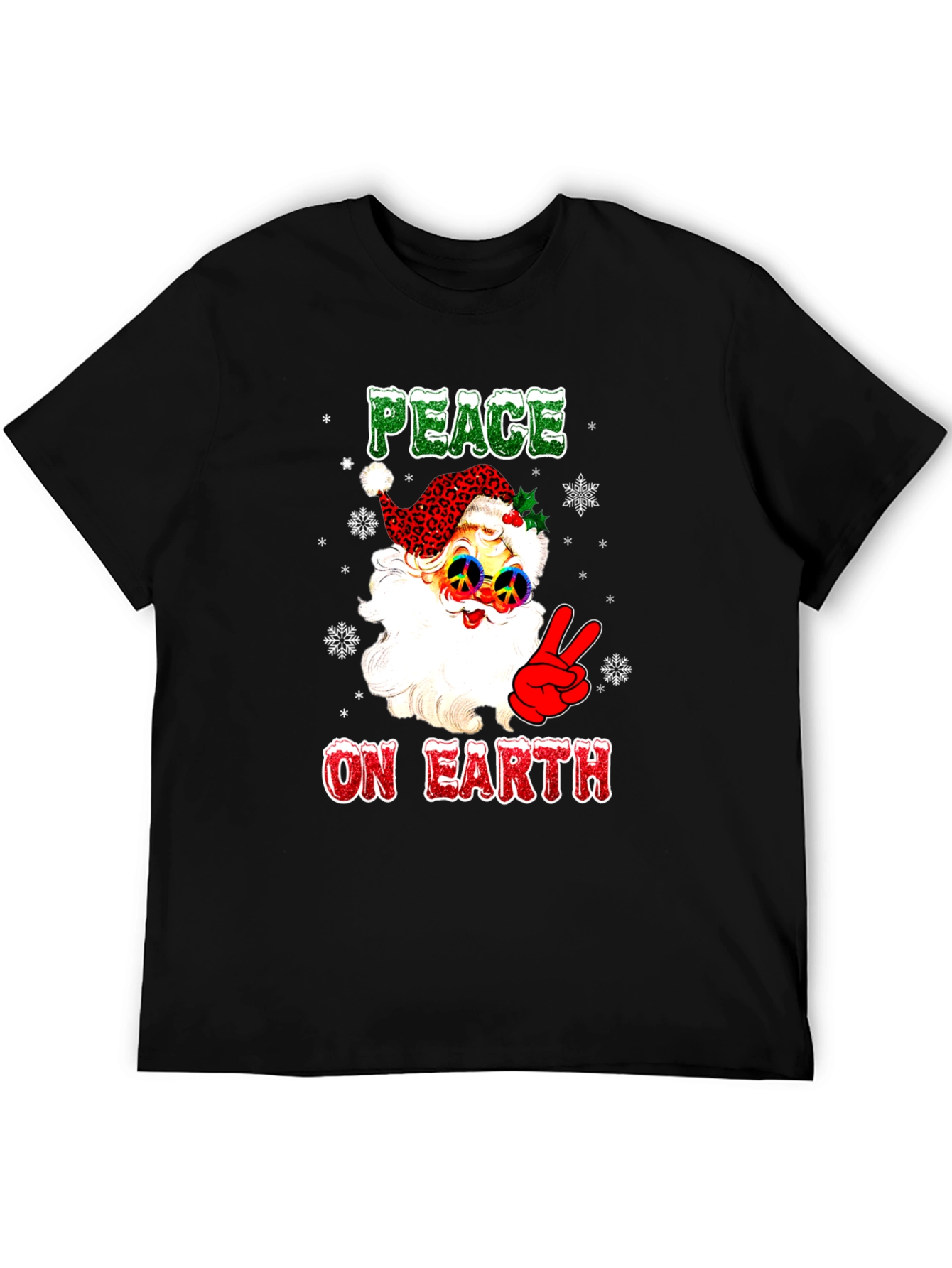 Peace on Earth Santa Graphic Tee