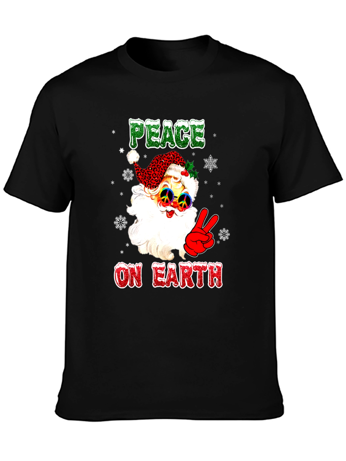 Peace on Earth Santa Graphic Tee
