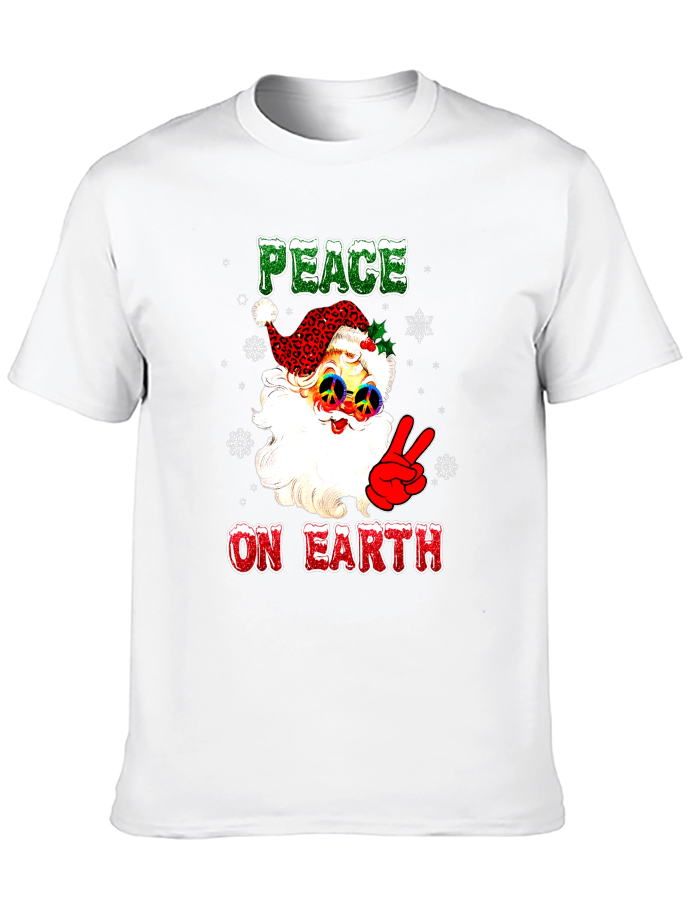 Peace on Earth Santa Graphic Tee