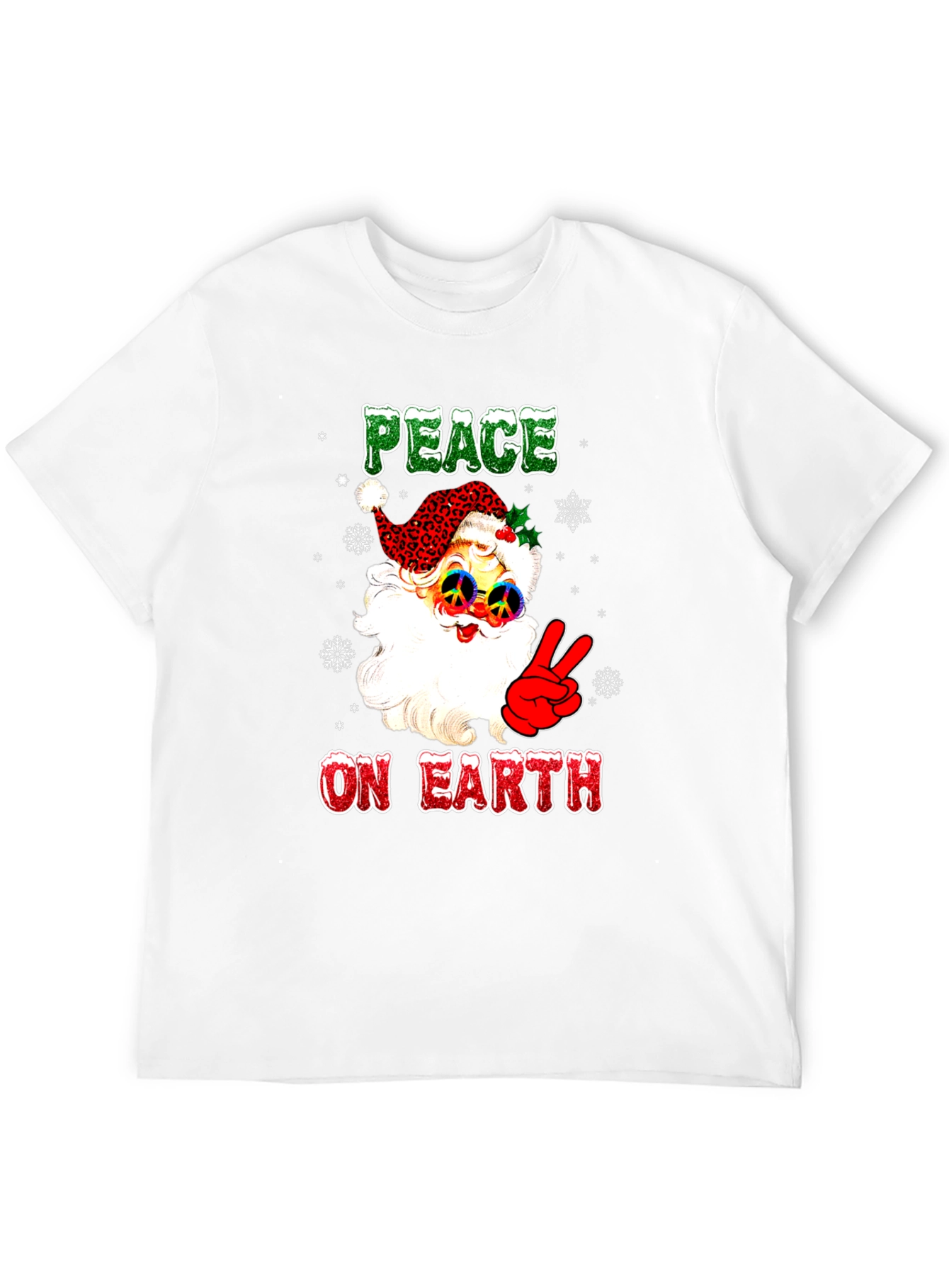 Peace on Earth Santa Graphic Tee