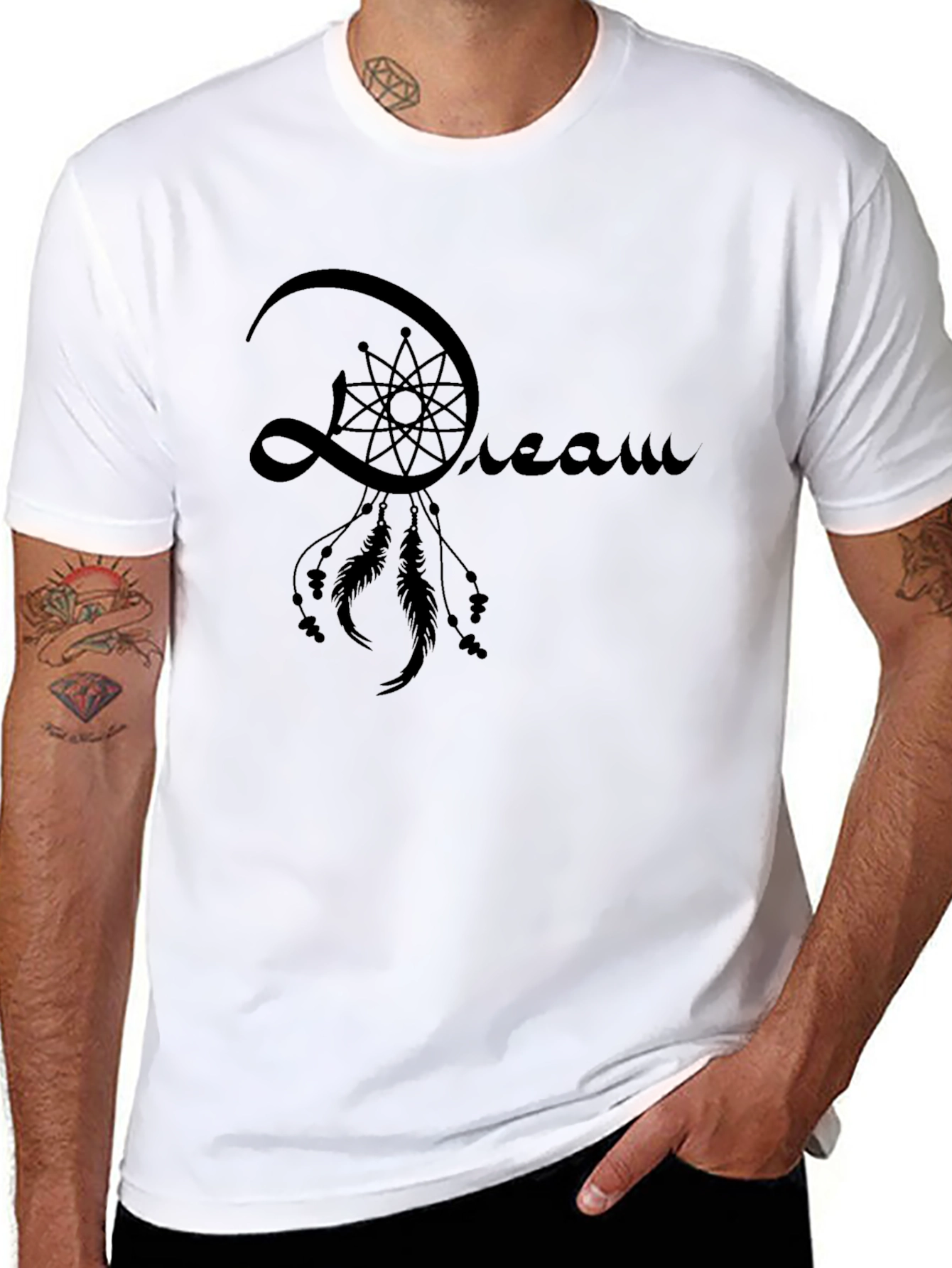 Dream Catcher Graphic Black T-Shirt