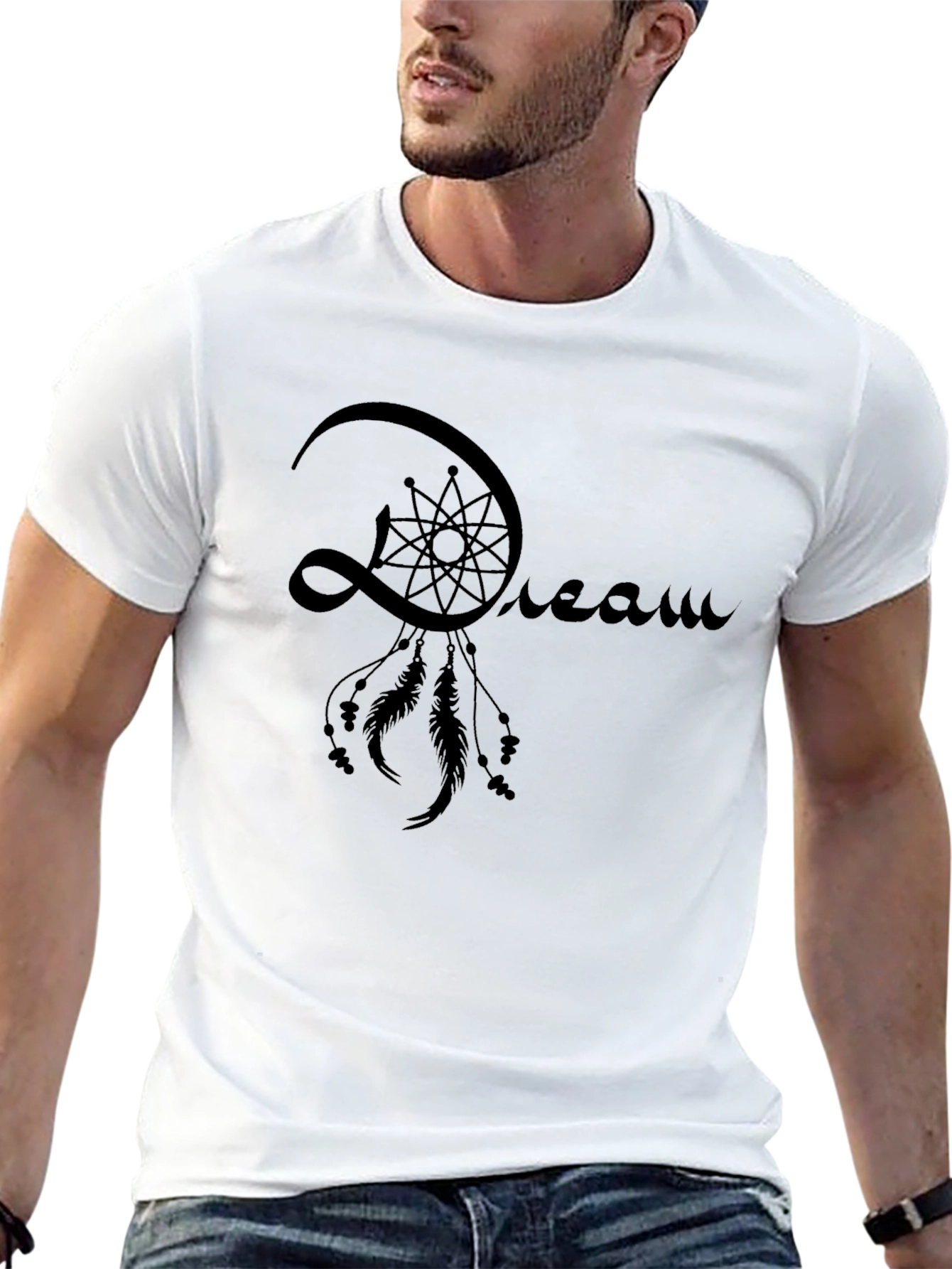 Dream Catcher Graphic Black T-Shirt