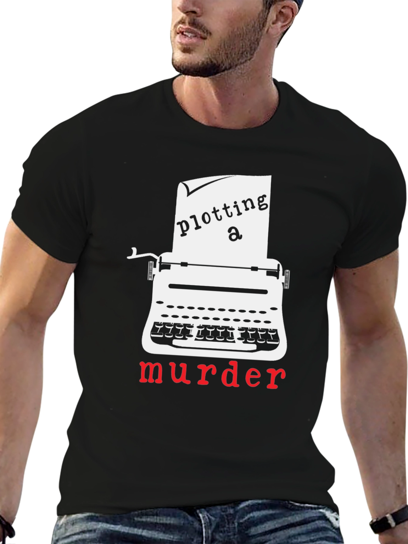 Plotting a Murder T-Shirt - Novelty Graphic Tee