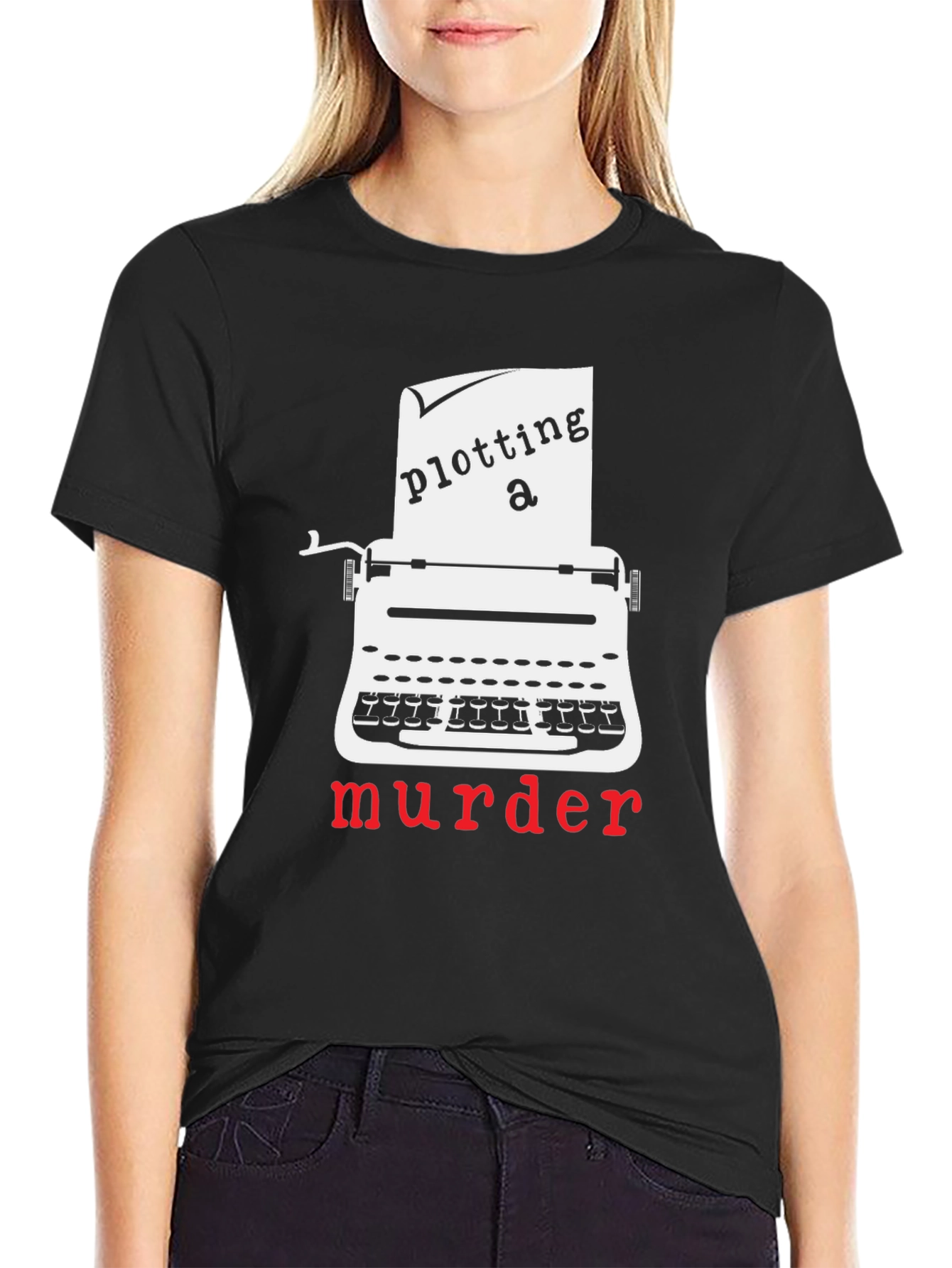 Plotting a Murder T-Shirt - Novelty Graphic Tee