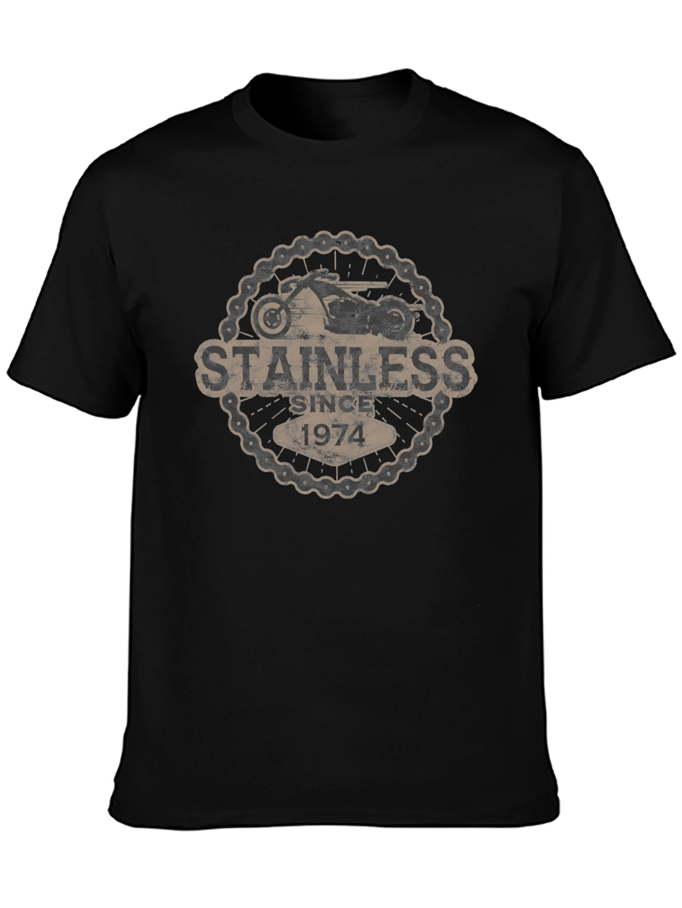 Stainless Since 1974 Black Graphic Tee