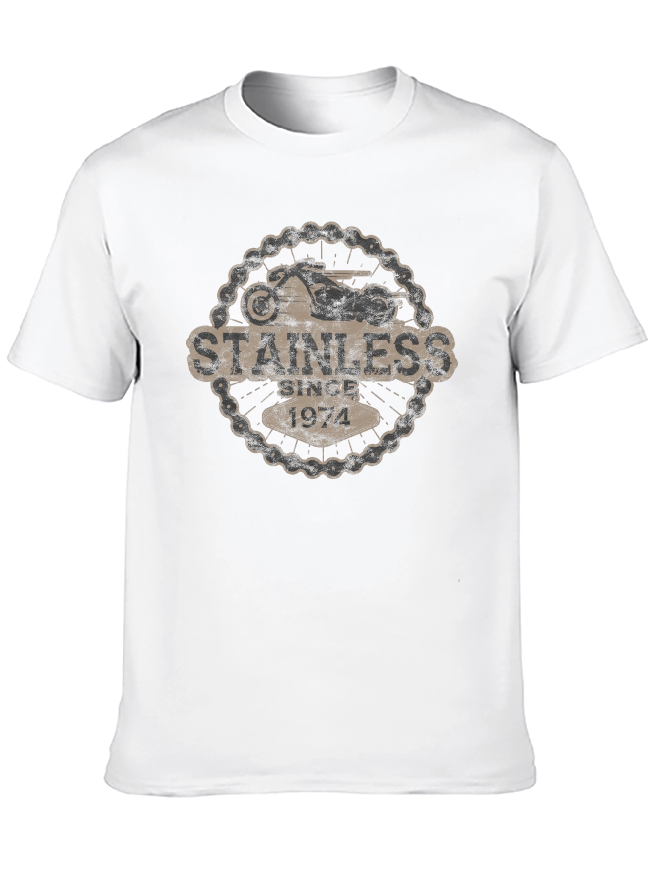 Stainless Since 1974 Black Graphic Tee